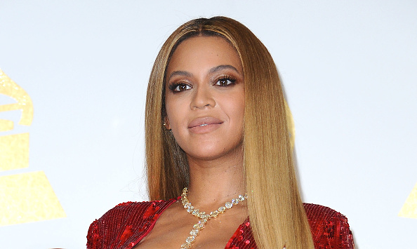 Beyonce poses in the press room at the 59th GRAMMY Awards at Staples Center on February 12, 2017 in Los Angeles, California.