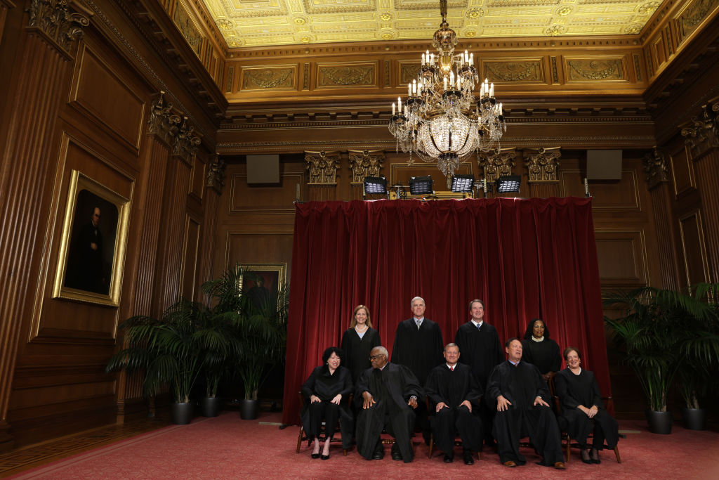 The U.S. Supreme Court Poses For Official Group Photo