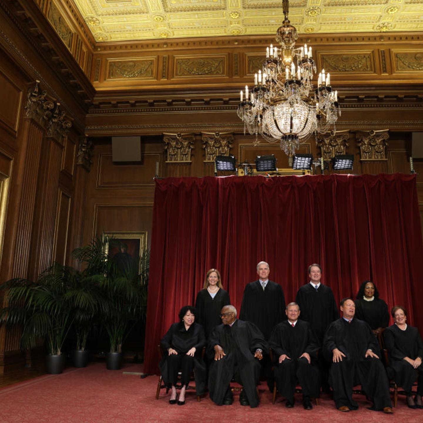 The U.S. Supreme Court Poses For Official Group Photo