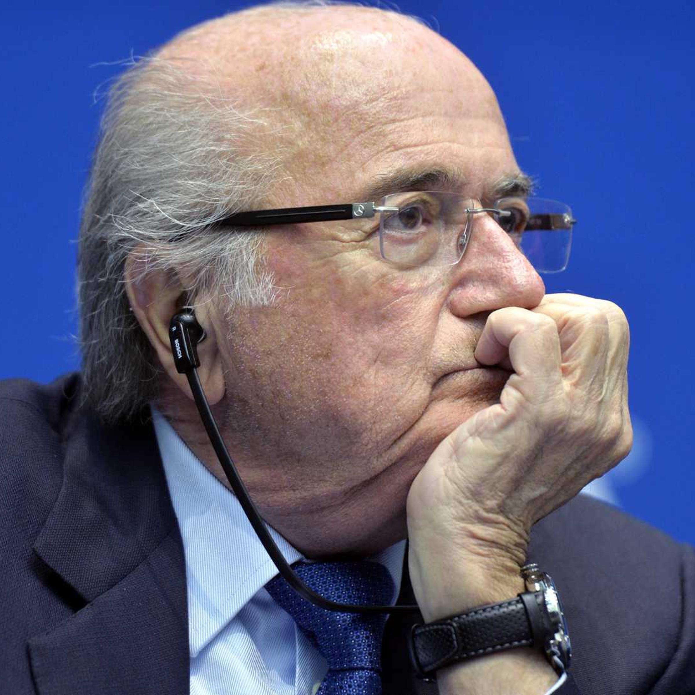 FIFA president Sepp Blatter attends a press conference at the conclusion of the meeting of the FIFA Executive Committee at the Home of FIFA in Zurich on Friday, March 21, 2014.