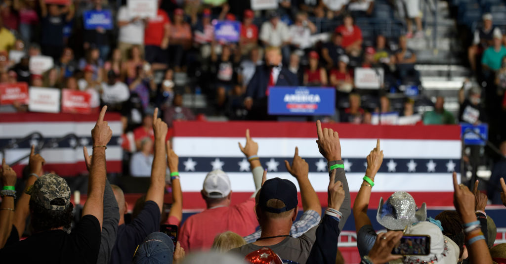 Donald Trump Holds Rally With Ohio Candidates In Youngstown