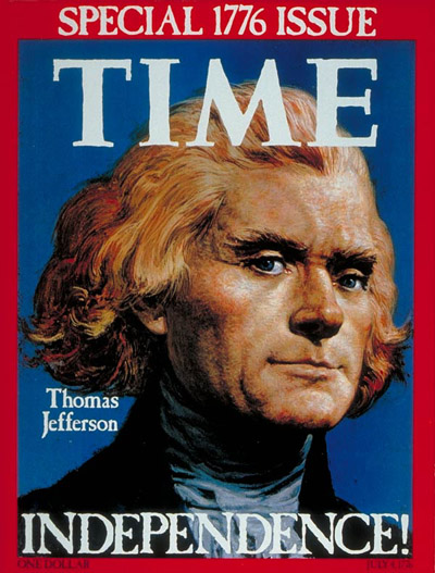 TIME asked Illustrator Louis Glanzman to use Charles Willson Peale's 1791 portrait as a model for the cover of the July 4, 1976, issue.
