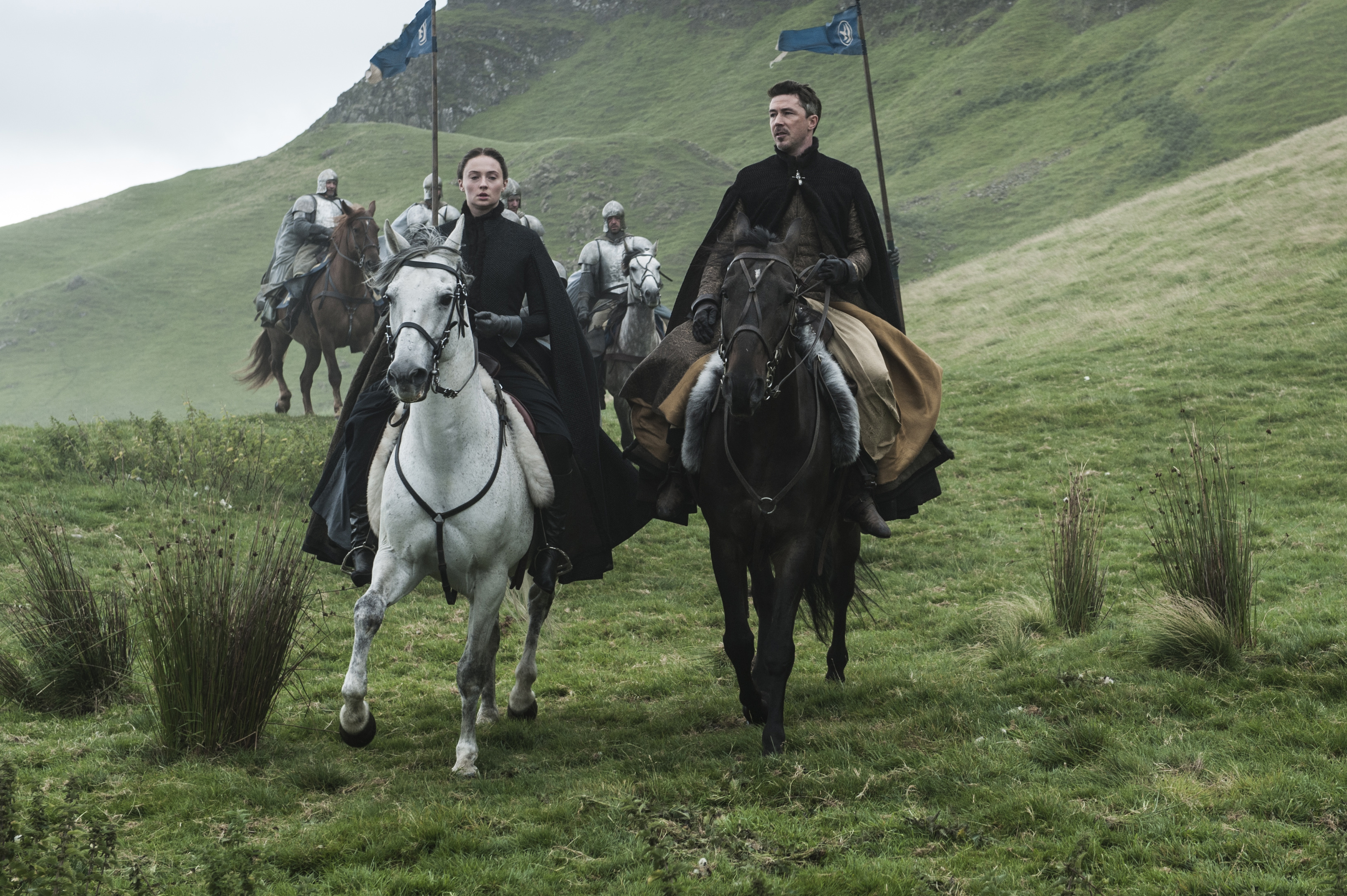 Sophie Turner and Aidan Gillen on <i>Game of Thrones</i>