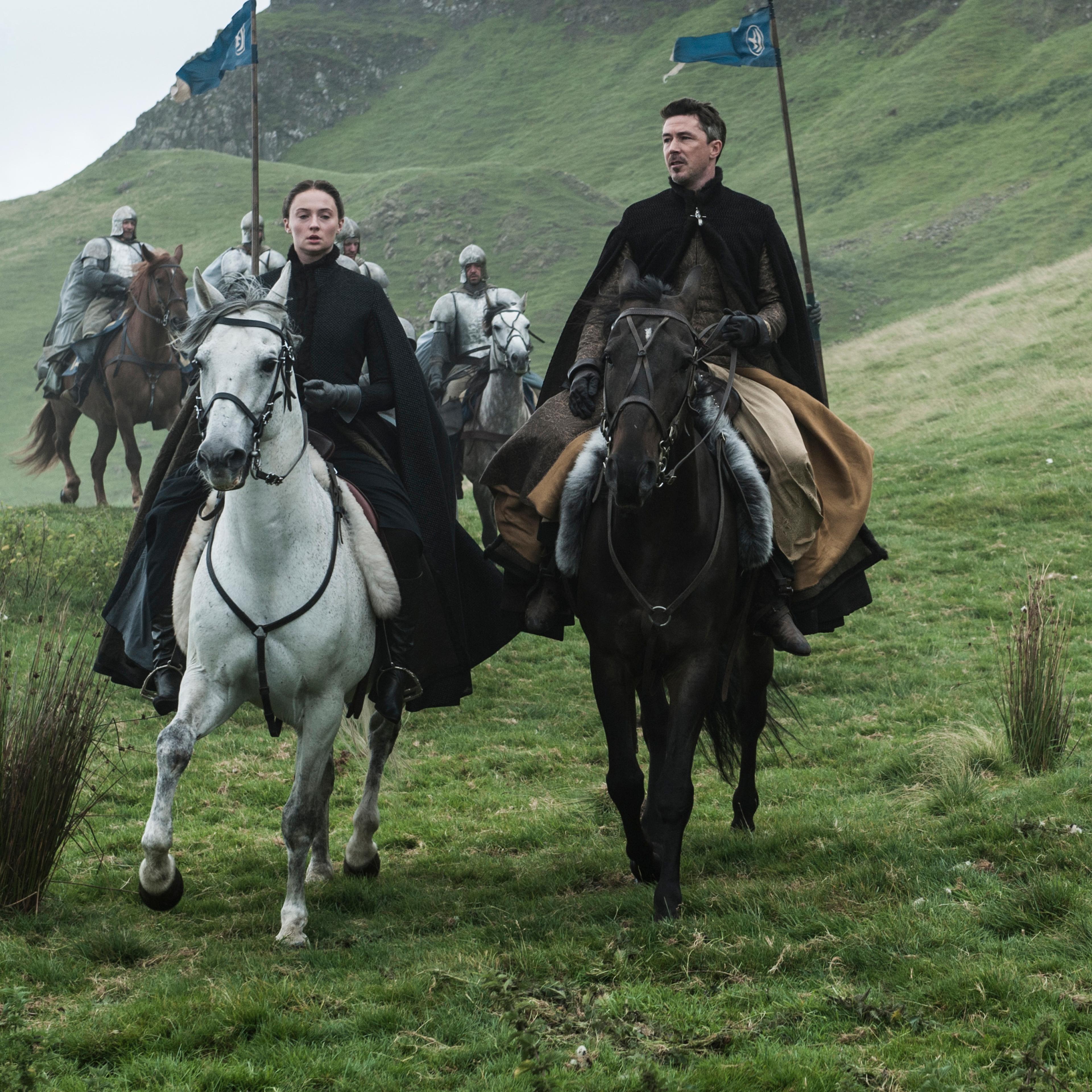 Sophie Turner and Aidan Gillen on <i>Game of Thrones</i>