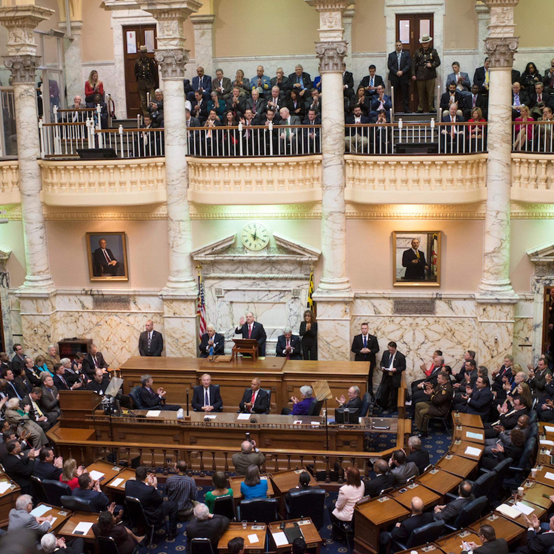Governor Larry Hogan gives the State of the State address