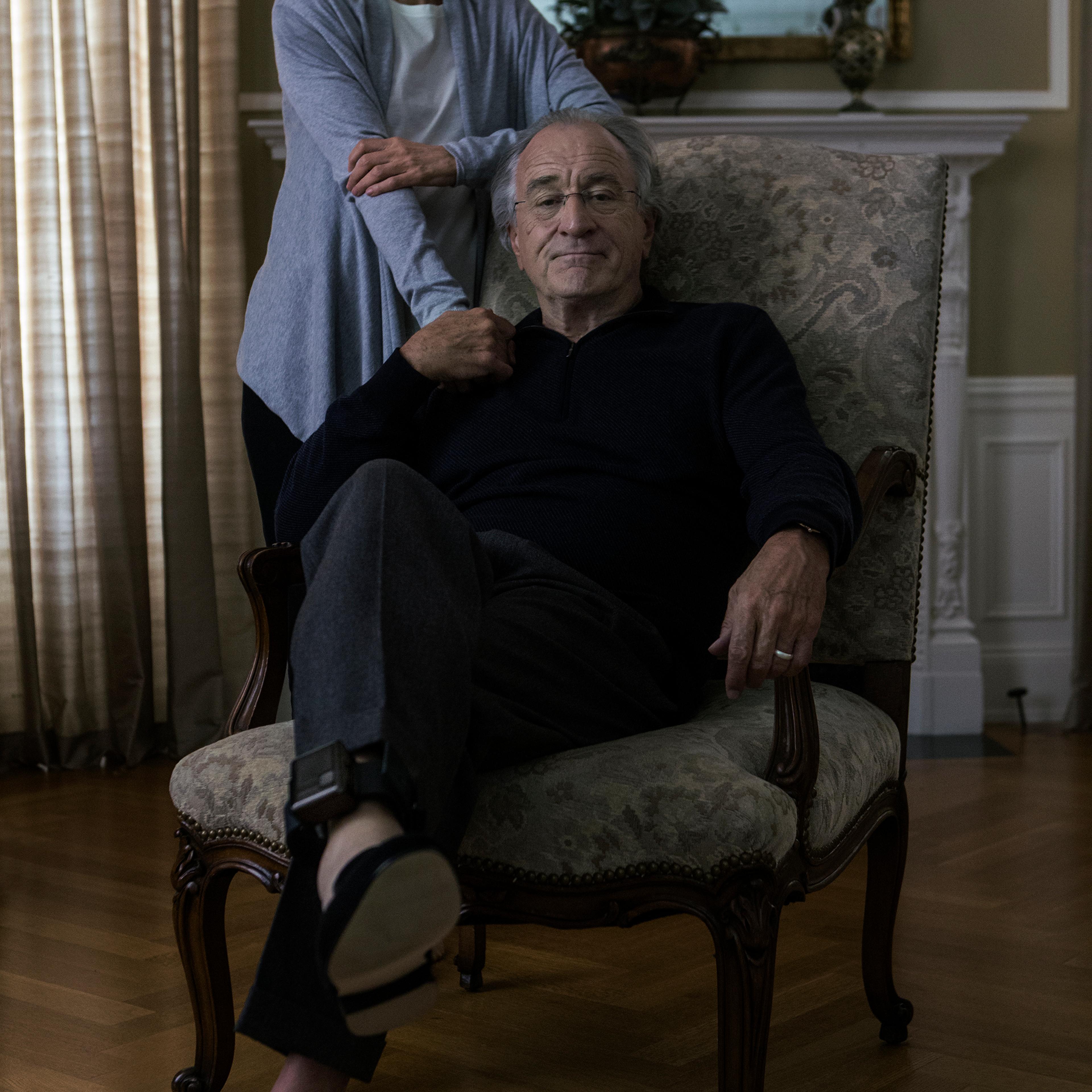 First look from HBO Films’ The Wizard of Lies, currently in production in New York starring Robert De Niro (as Bernie Madoff) and Michelle Pfeiffer (as Ruth Madoff).