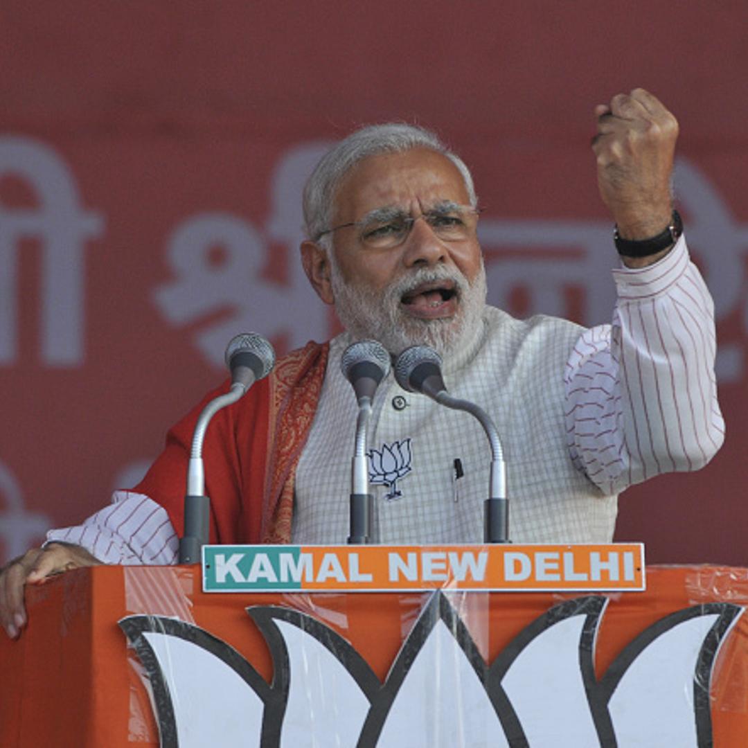 Prime Minister Narendra Modi Addresses Election Campaign Rally At Ambedkar Nagar