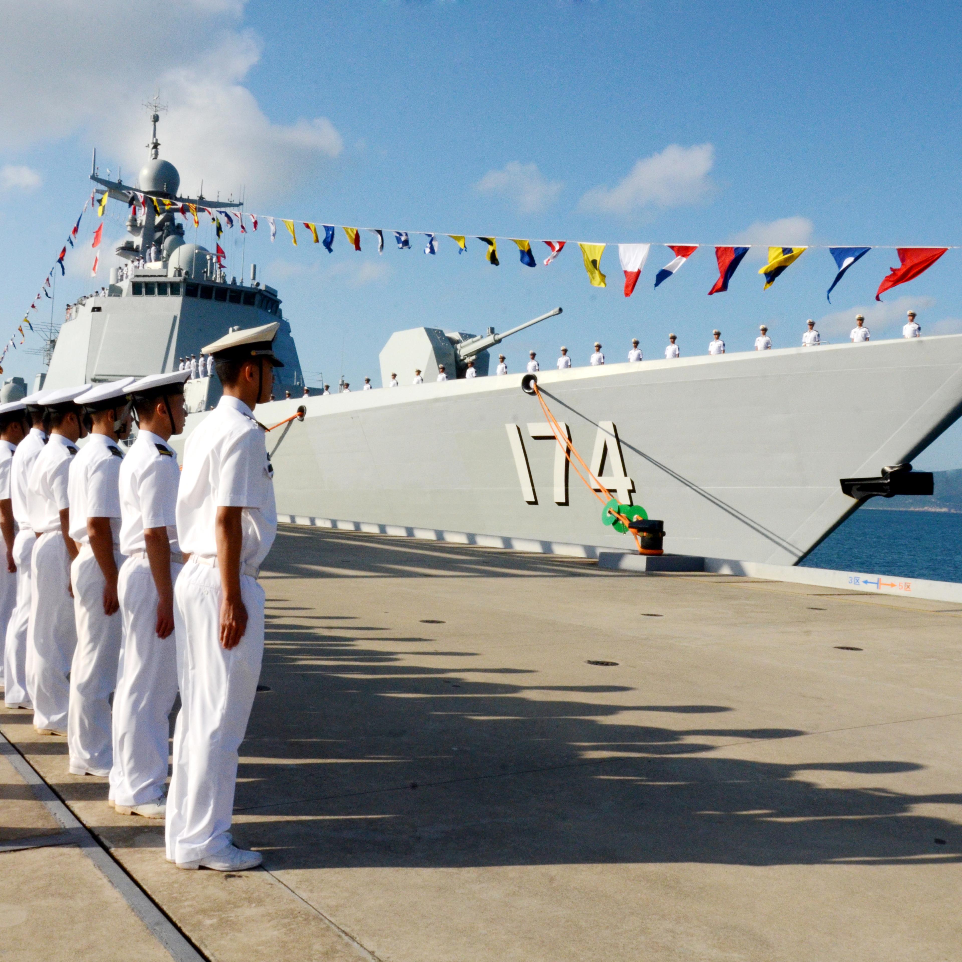 Third Type 052D Guided Missile Destroyers Delivers To South Sea Fleet In Sanya