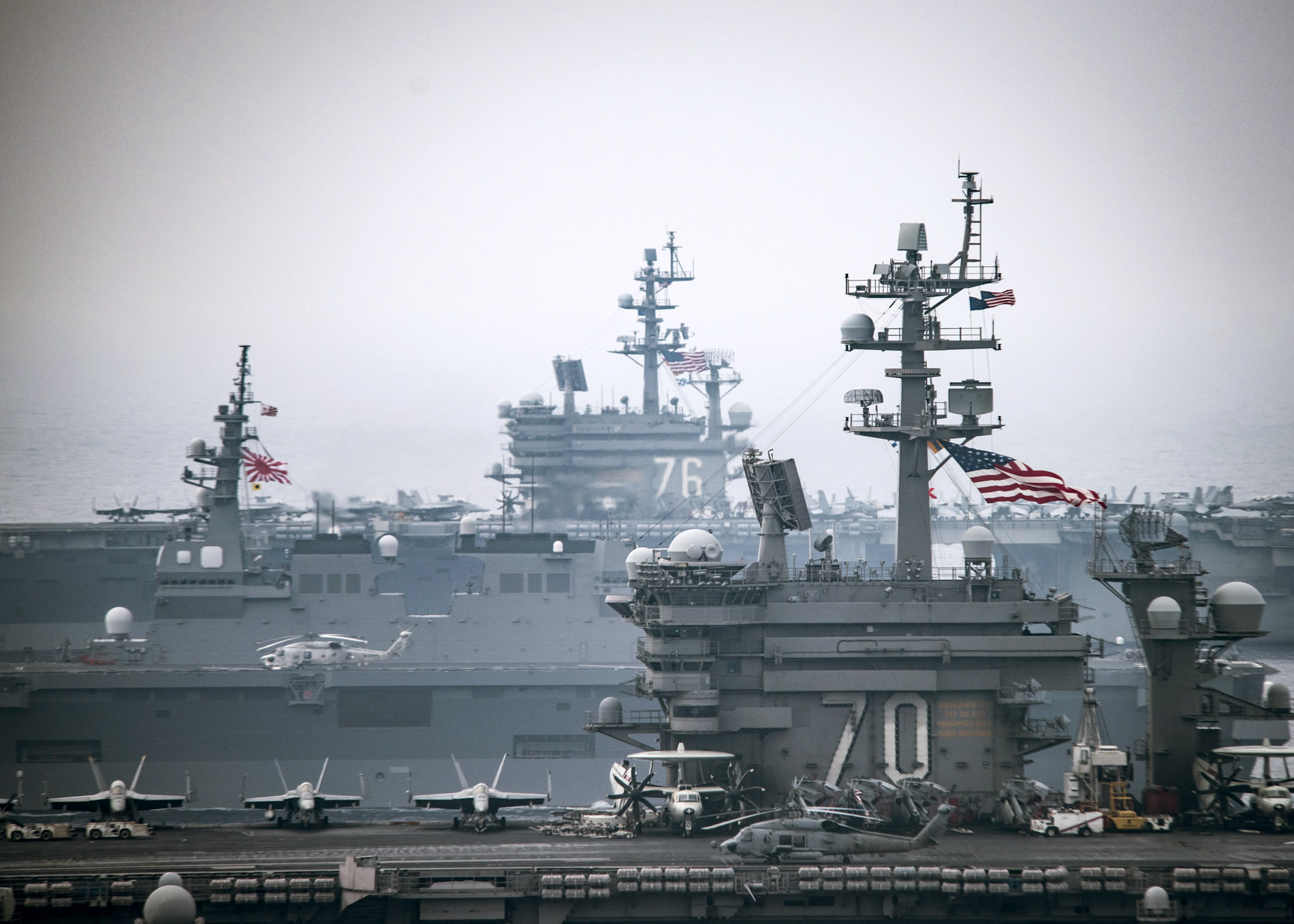 USS Carl Vinson Operates in Sea of Japan