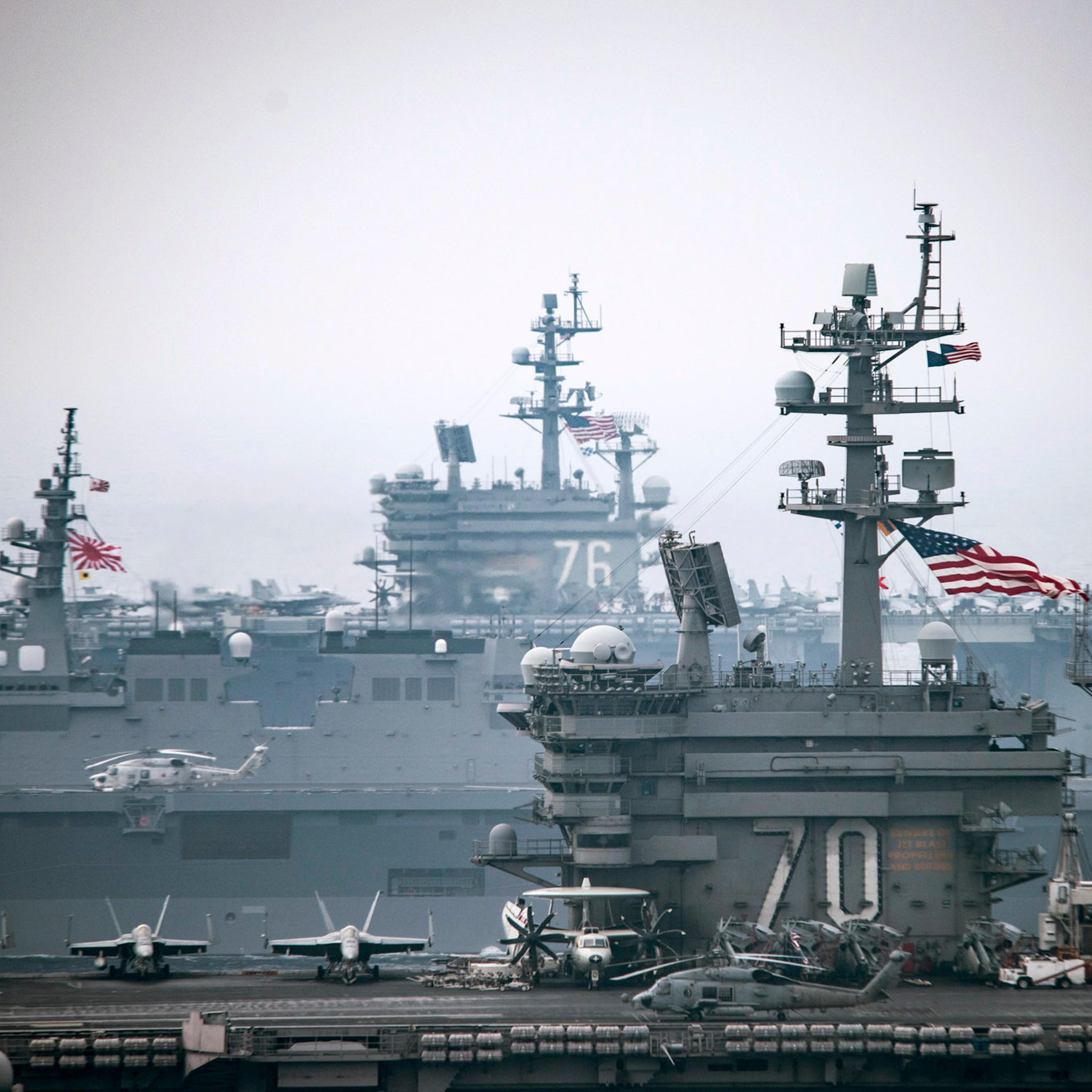USS Carl Vinson Operates in Sea of Japan