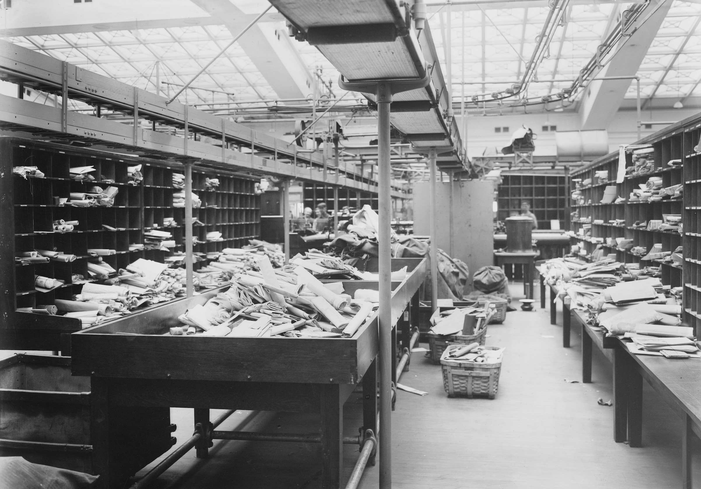 Unsorted Mail at General Post Office, New York City, 1914