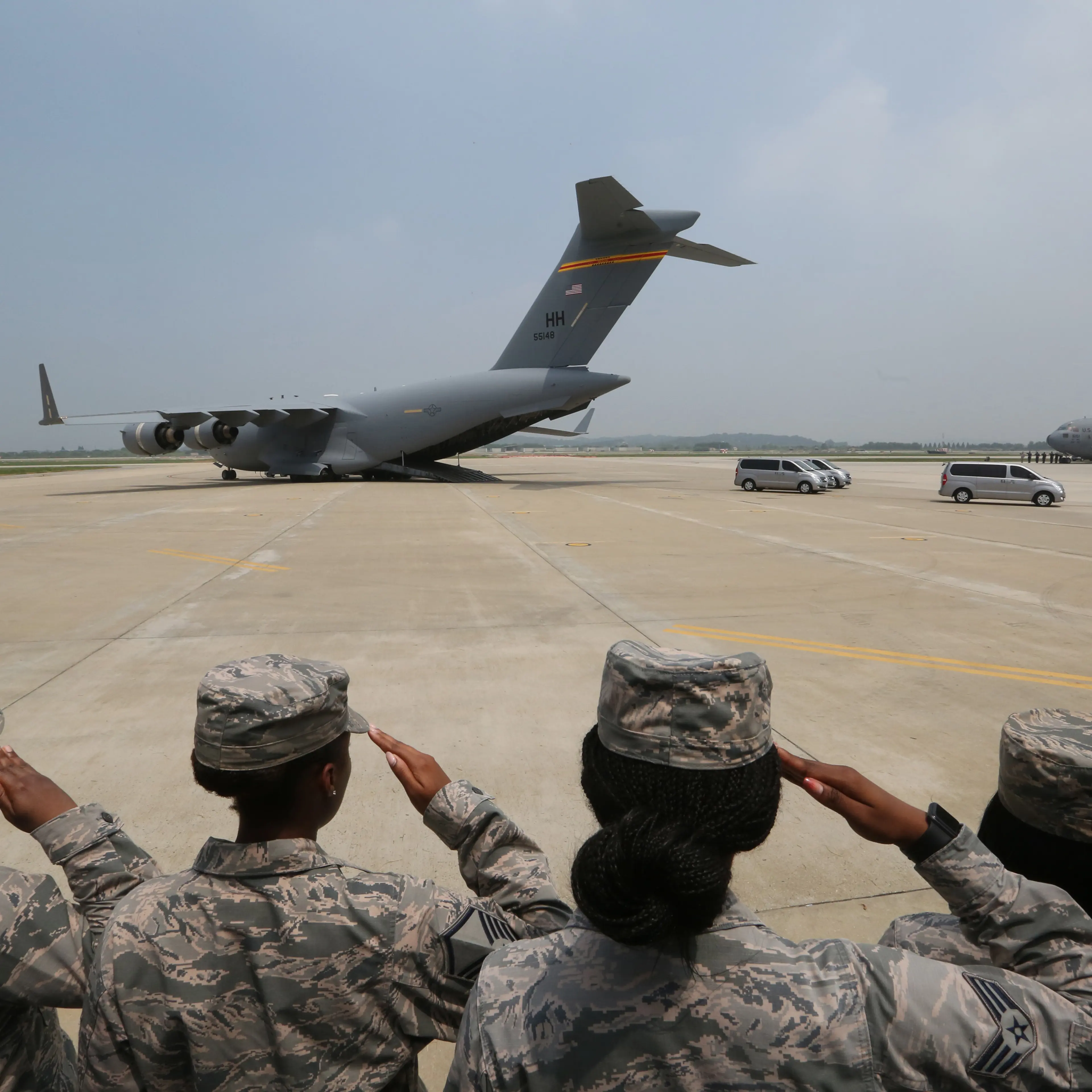 North Korea Transfer Remains Of U.S. Soldiers From The Korean War
