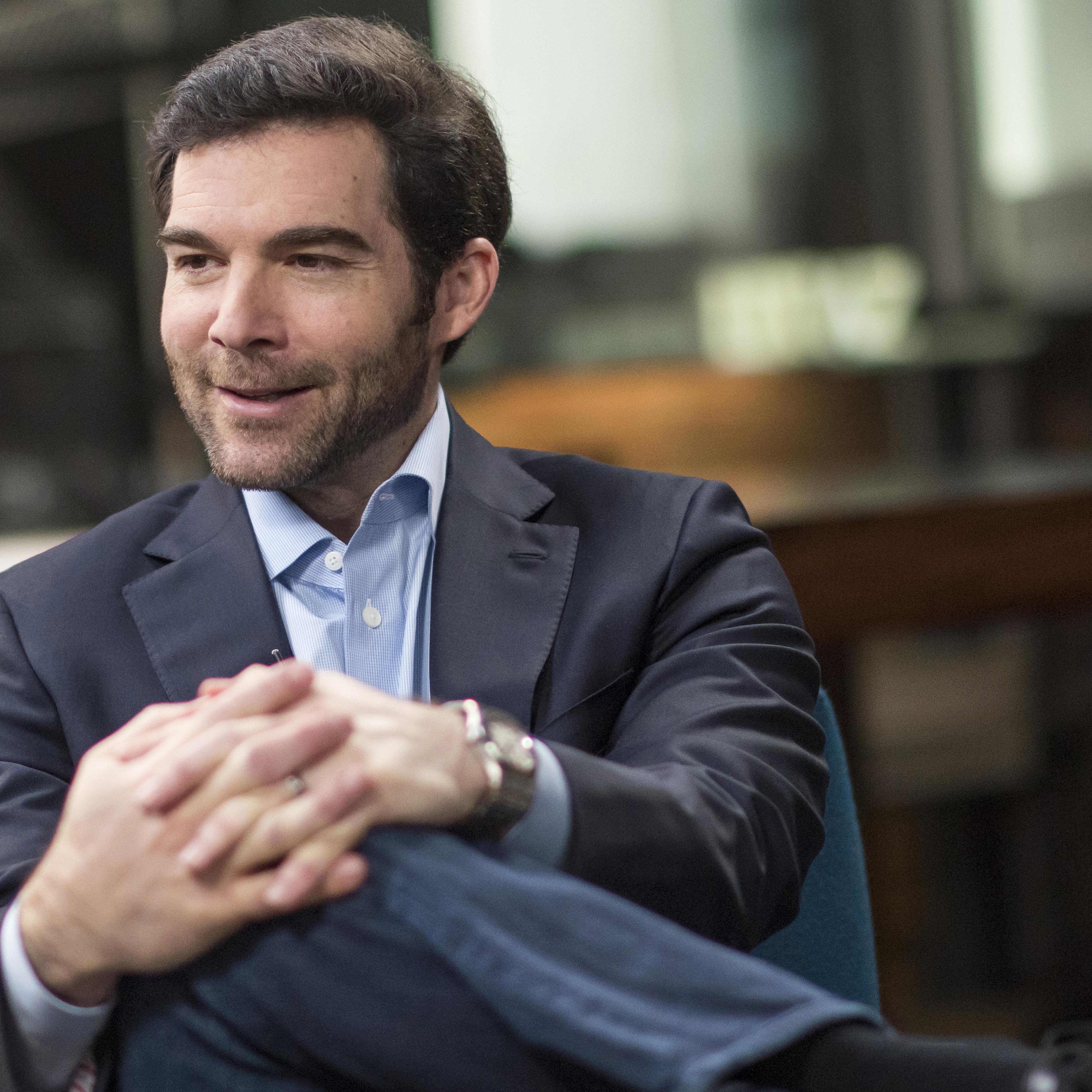 Jeff Weiner, chief executive officer of LinkedIn Corp., speaks during a Studio 1.0 interview in San Francisco, California, U.S., on Thursday, Feb. 25, 2016.