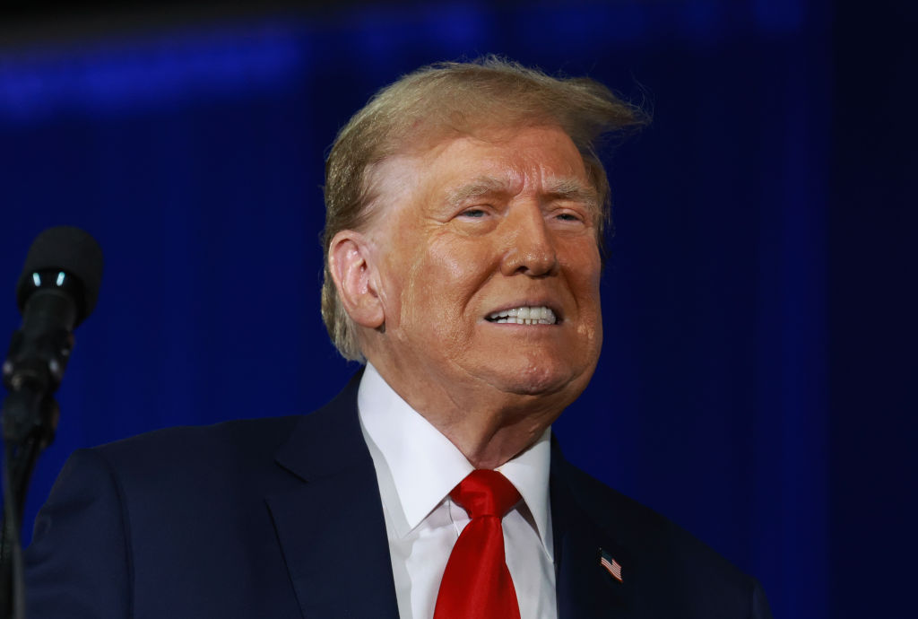 Donald Trump spends his 78th birthday at the Palm Beach Convention Center in Florida, June 14, 2024.
