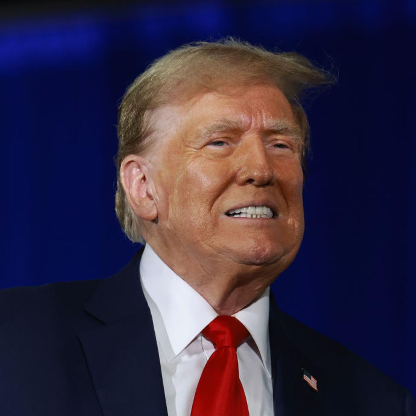 Donald Trump spends his 78th birthday at the Palm Beach Convention Center in Florida, June 14, 2024.