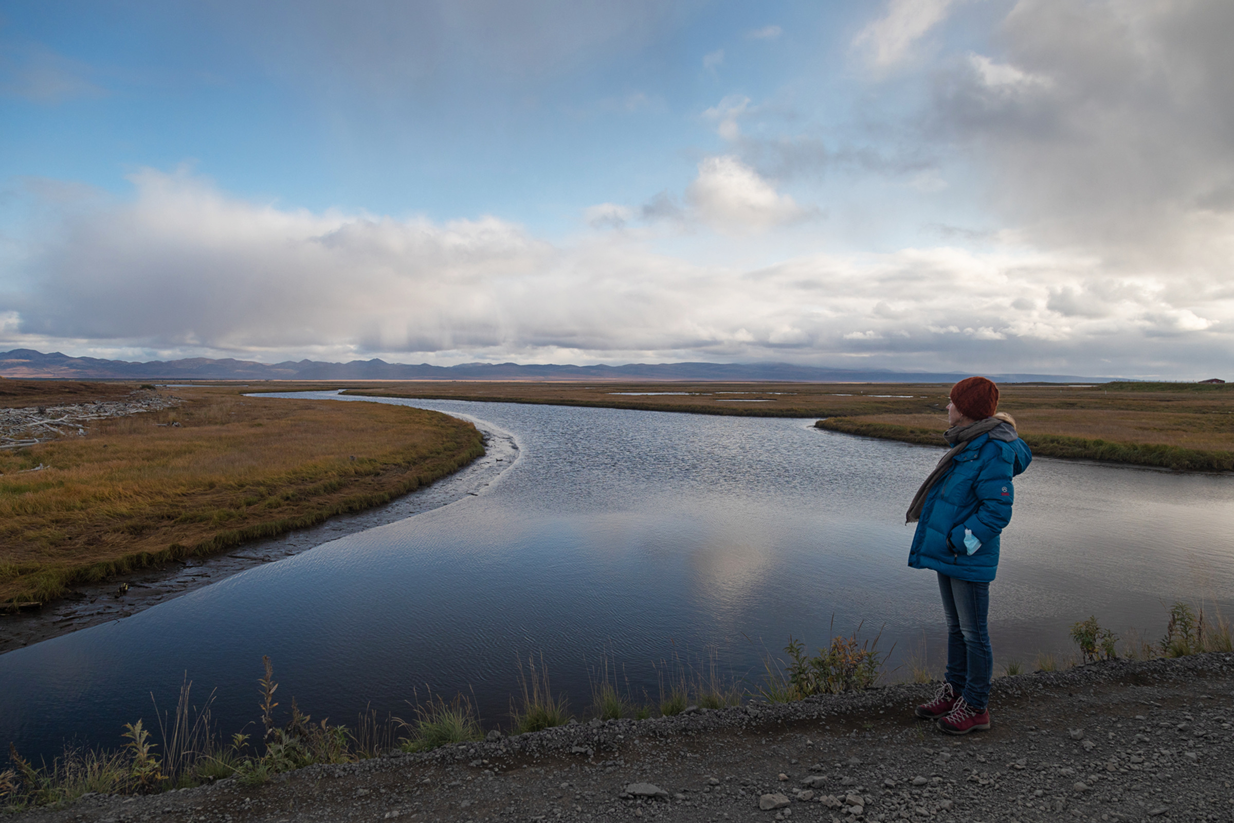 Baker on the banks of Alaska’s Unalakleet River on Sept. 17, 2021.