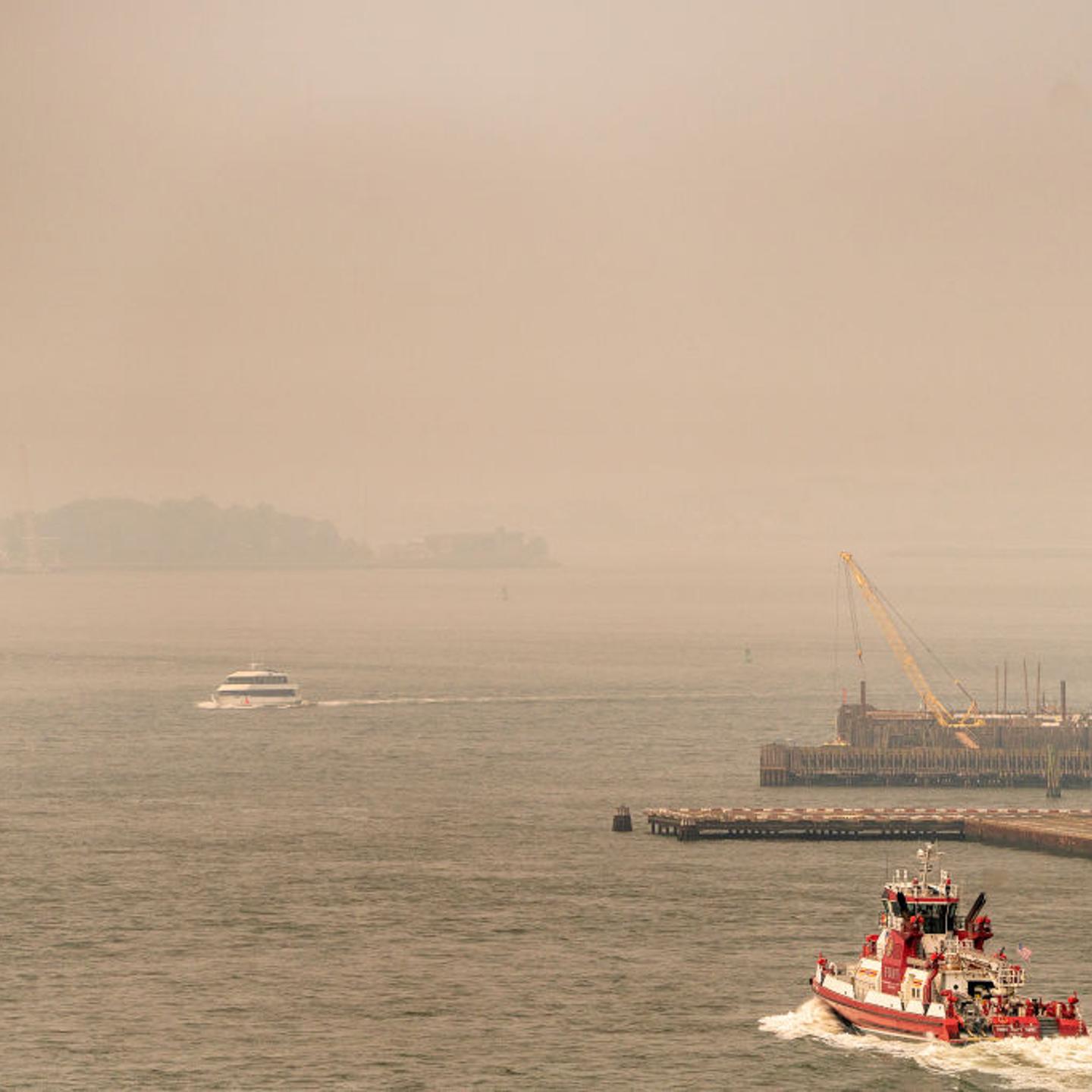 Smoke From Canadian Wildfires Creates Hazy Conditions Over New York City
