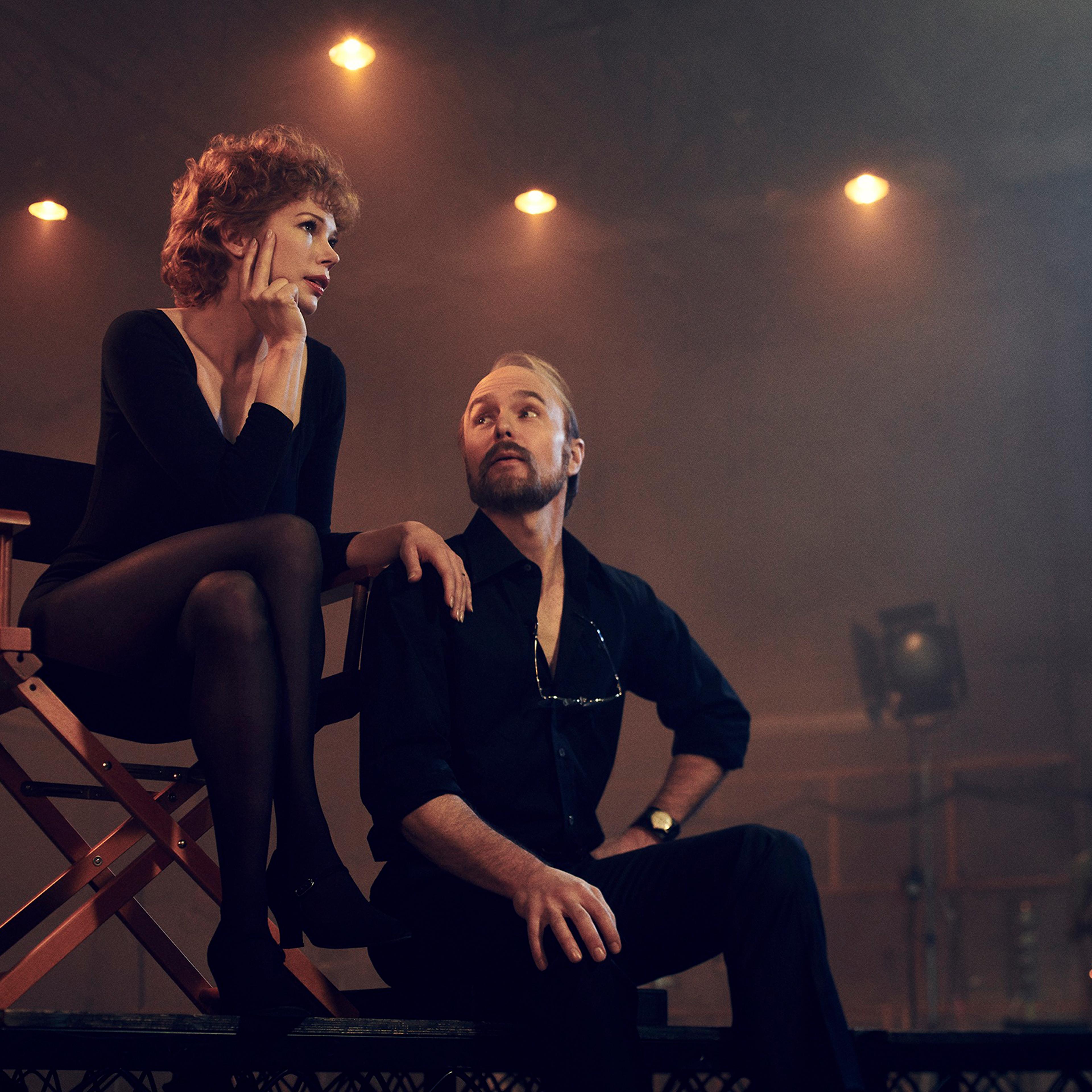 Verdon (Michelle Williams) and Fosse (Sam Rockwell) couldn’t live with each other but couldn’t work alone