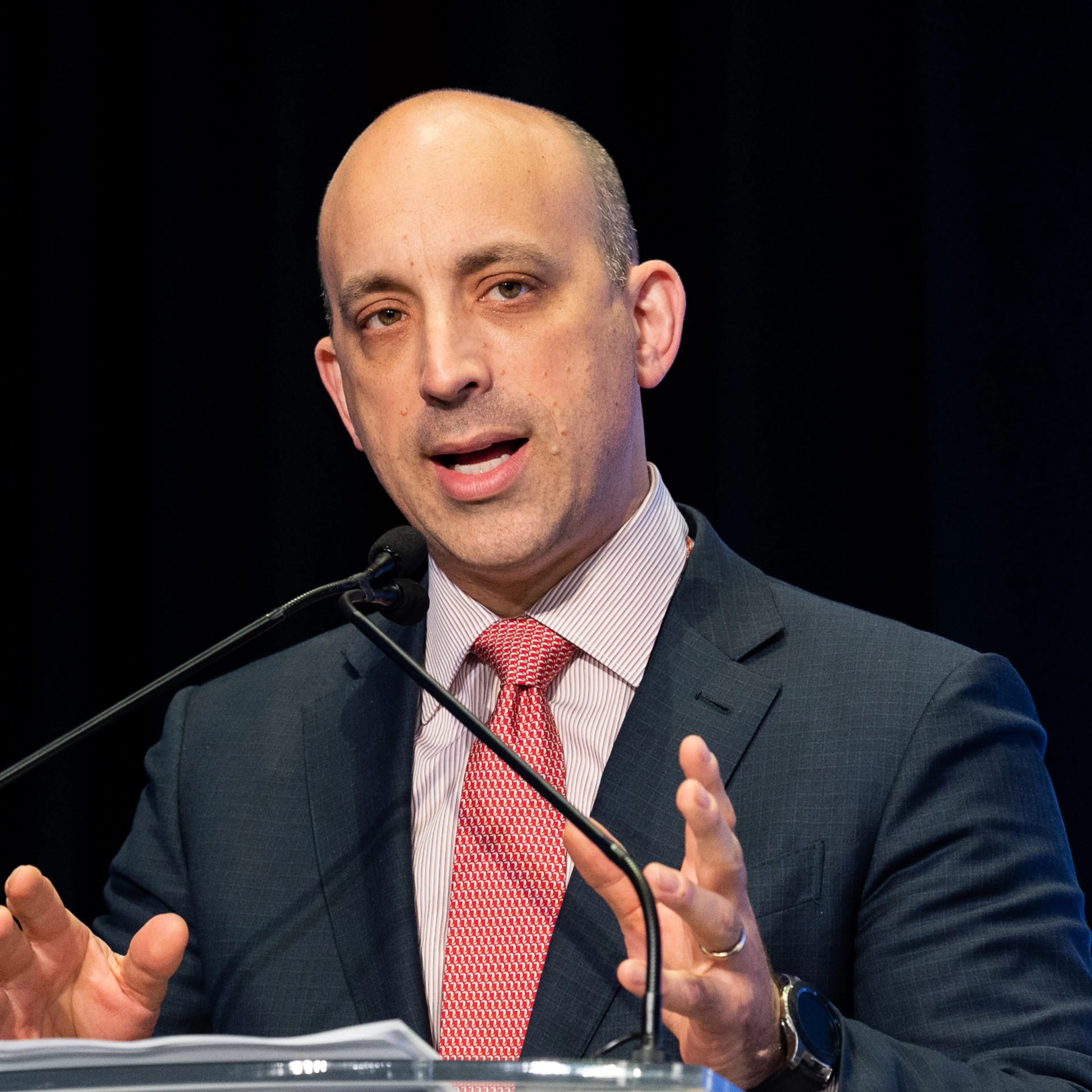 Jonathan Greenblatt, chief executive officer of the Anti-Defamation League, speaks in Washington, D.C., in June 2019.