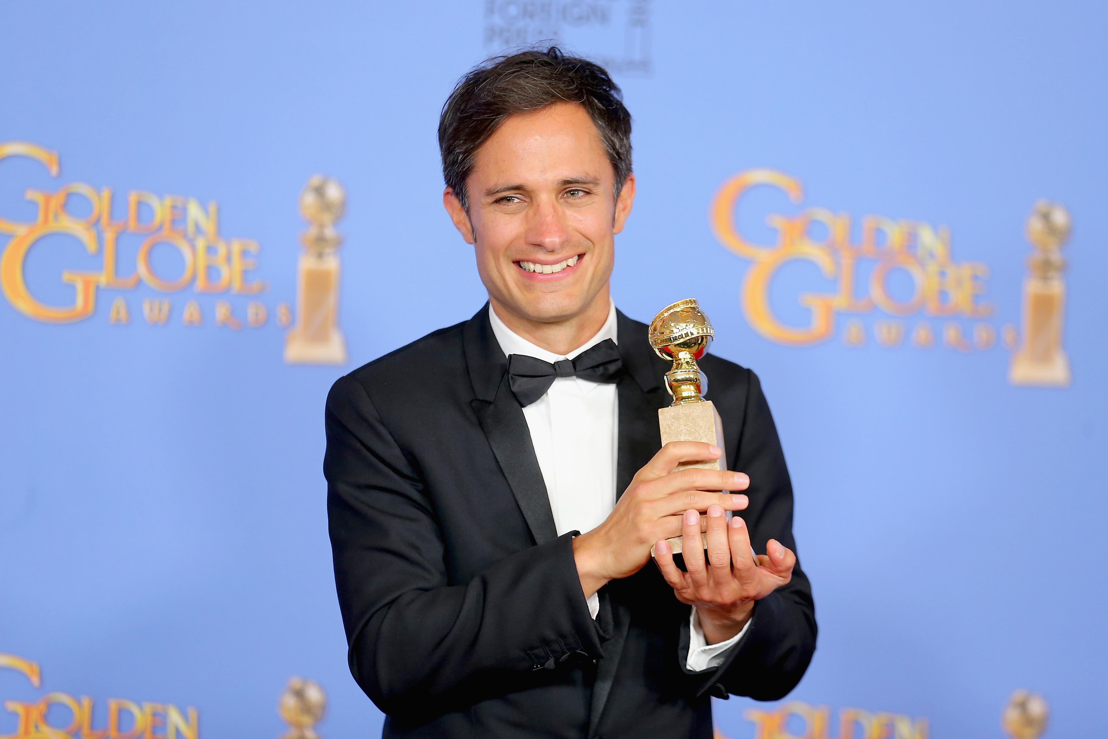 poses in the press room during the 73rd Annual Golden Globe Awards held at the Beverly Hilton Hotel on January 10, 2016 in Beverly Hills, California.