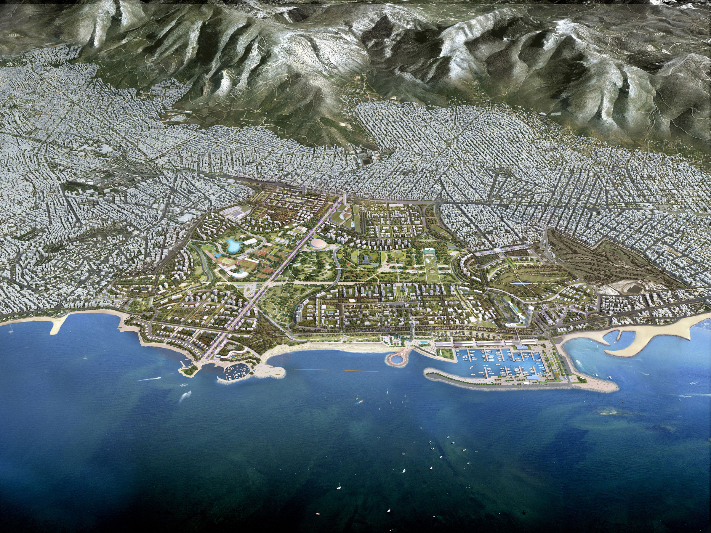 Rendering of The Ellinikon