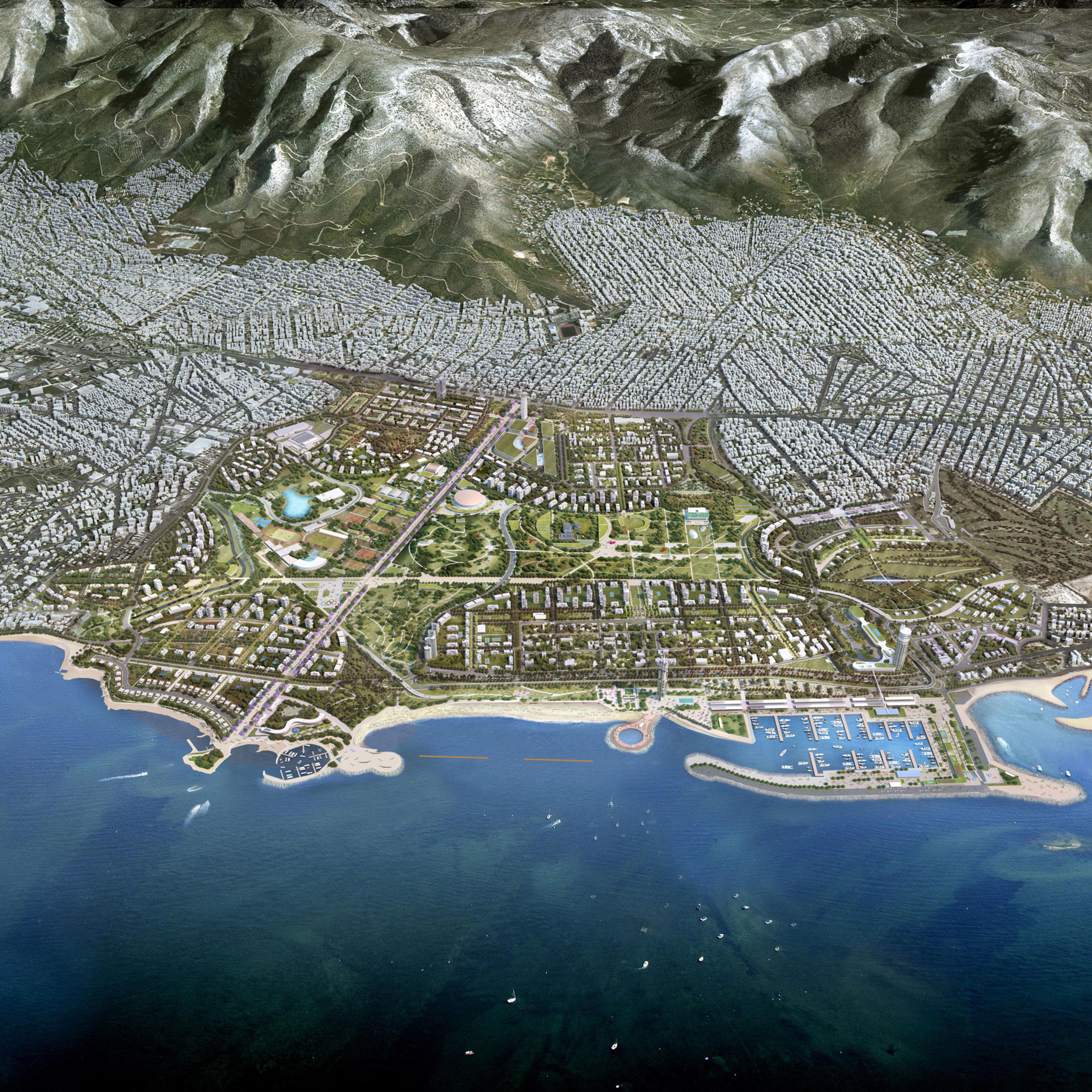 Rendering of The Ellinikon