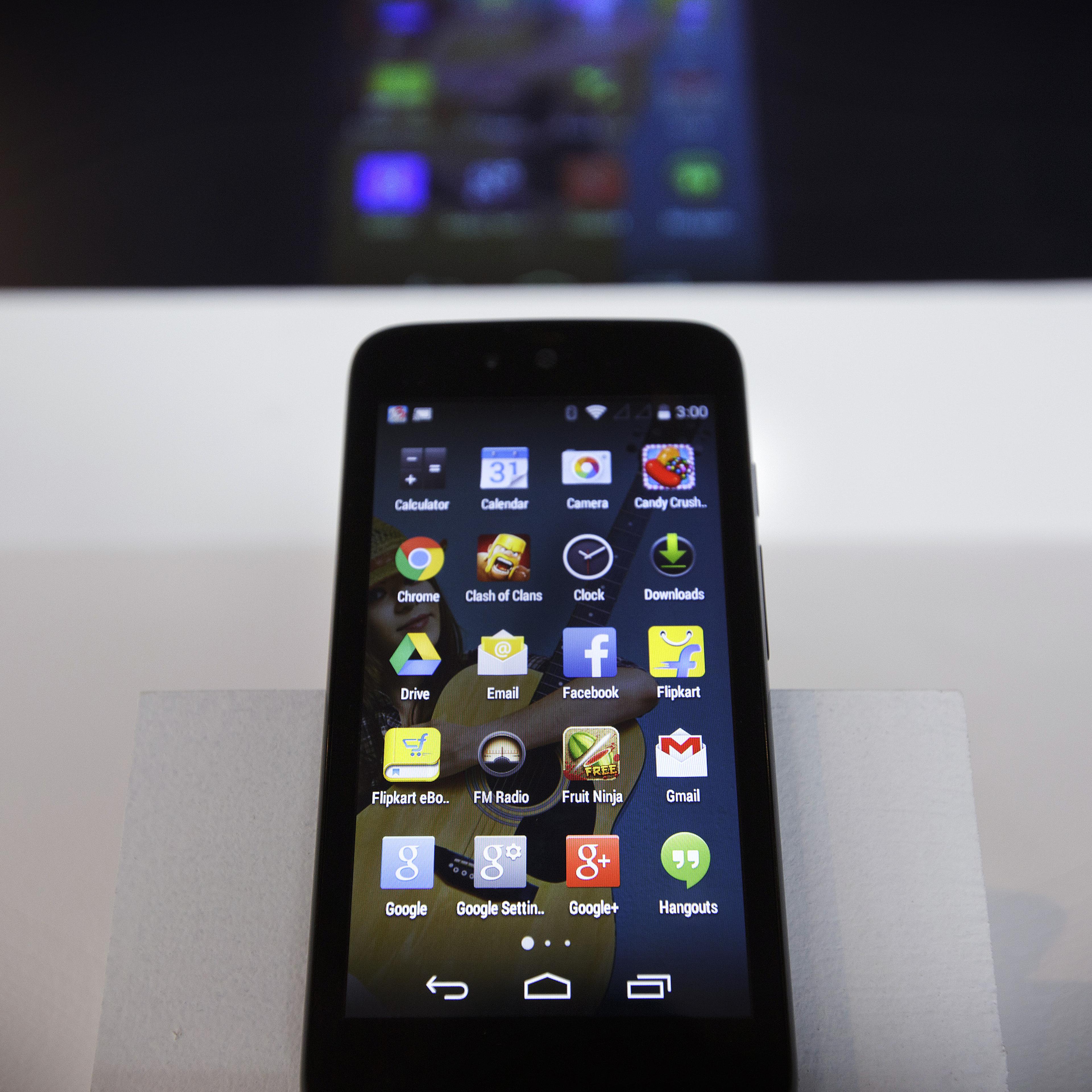 Google Inc.'s Senior Vice President Of Android, Chrome And Apps Sundar Pichai Launches The Android One Platform