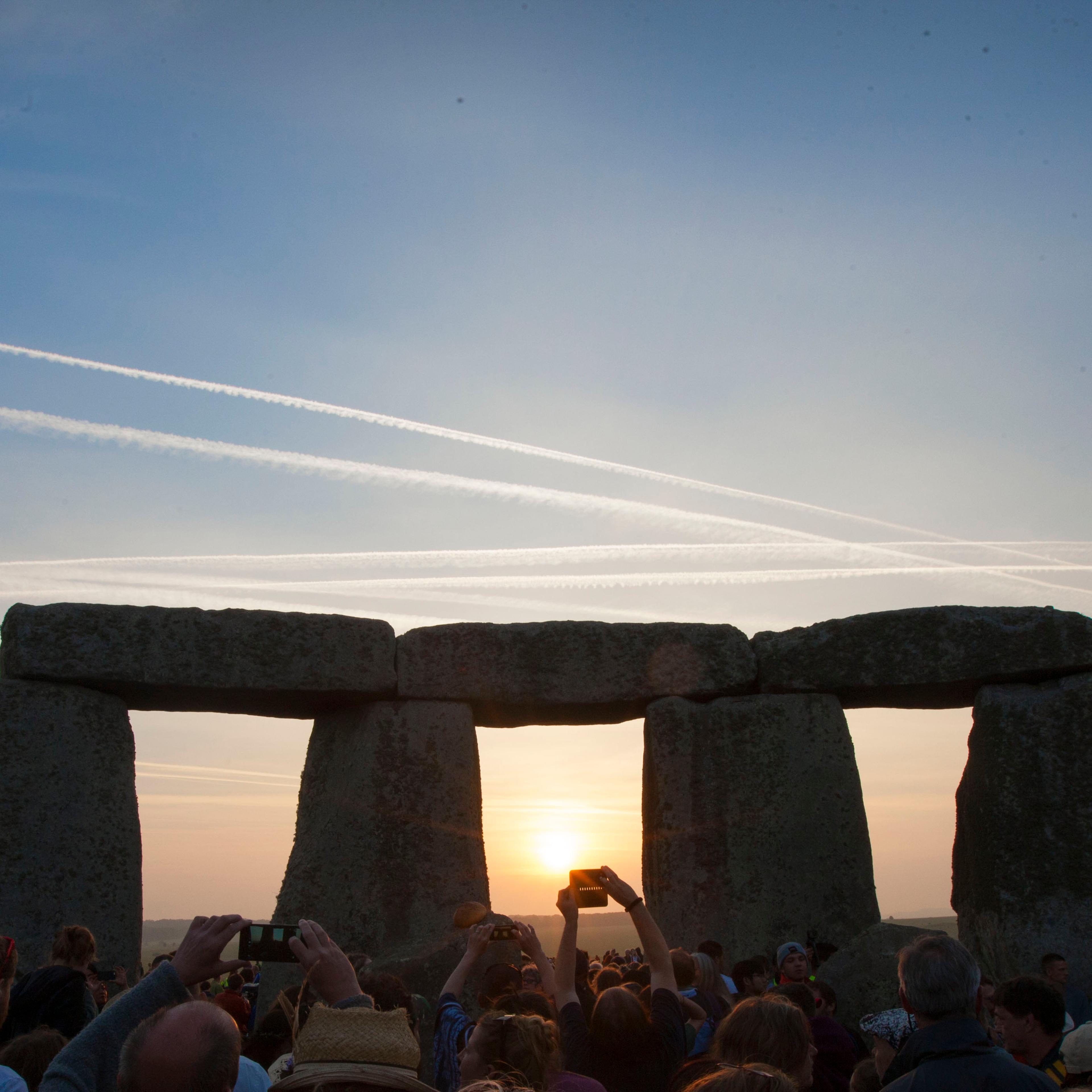Sun rising over Stonehenge