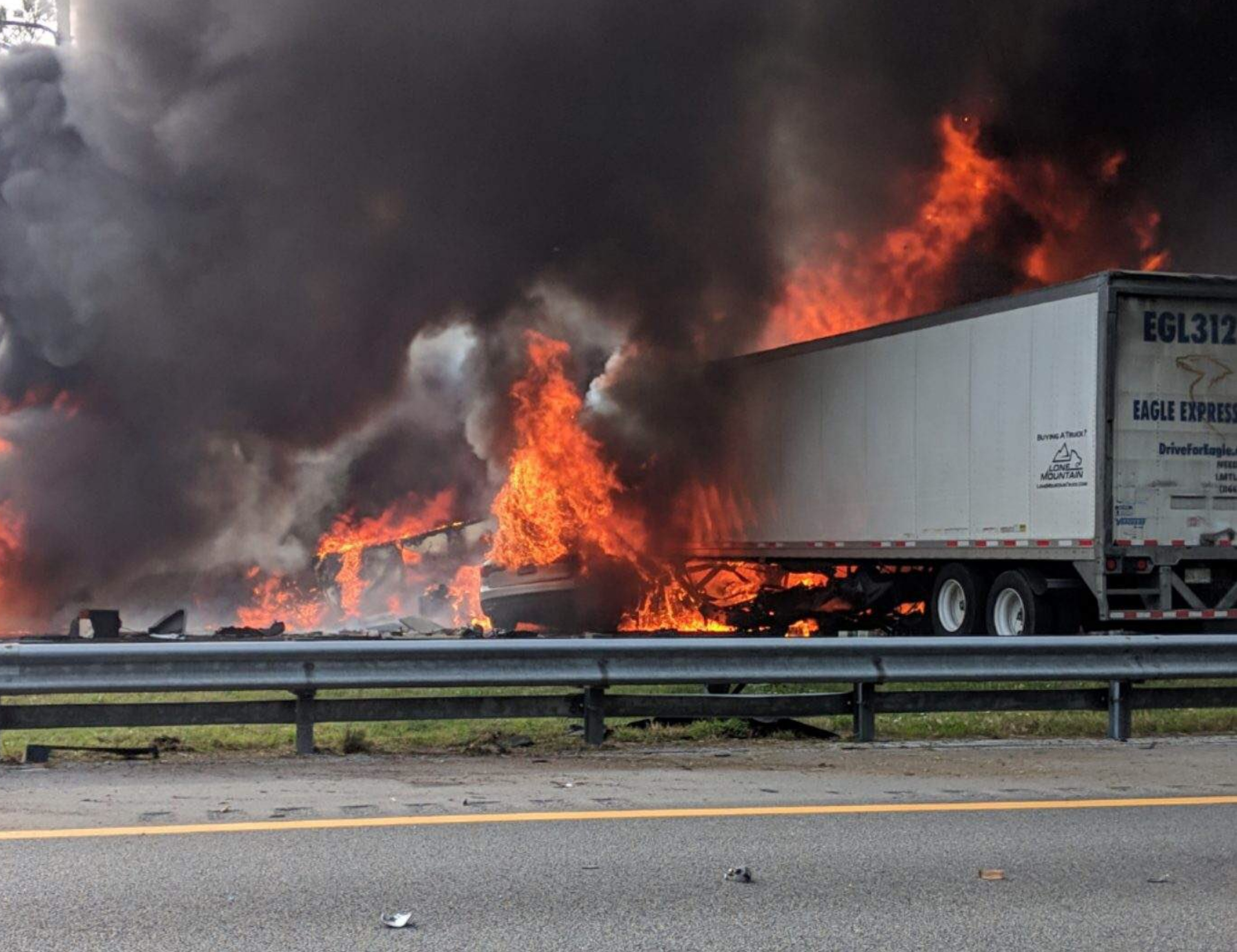 Fatal Crash-Interstate Fire-Florida