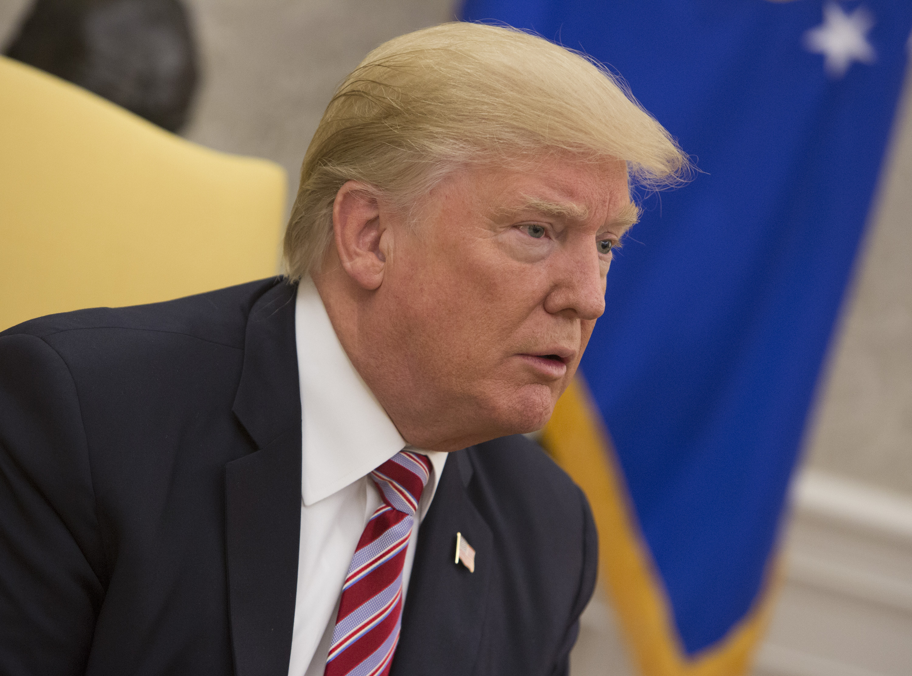 President Trump Holds Joint News Conference With The Amir Of Kuwait