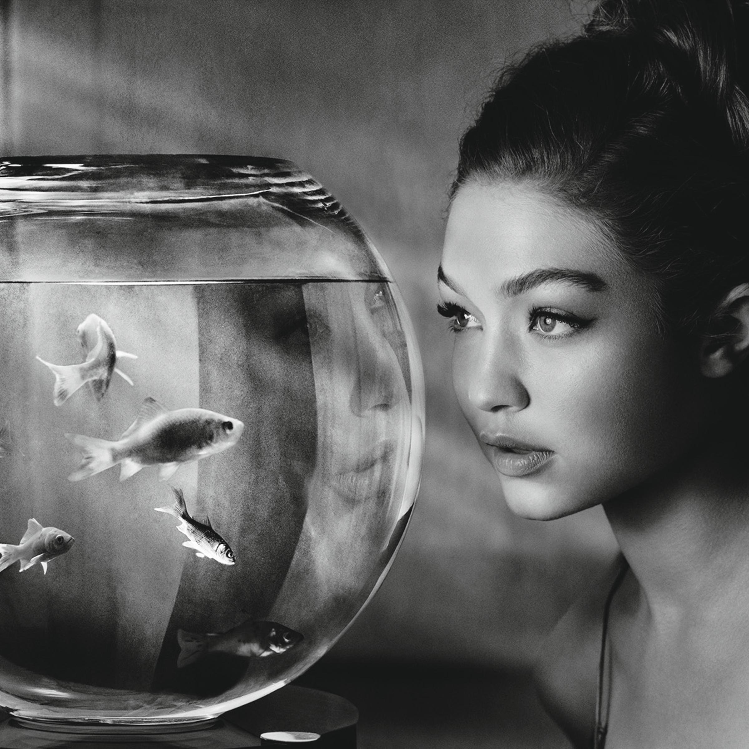 Gigi Hadid, shot by Albert Watson for the 2019 Pirelli calendar