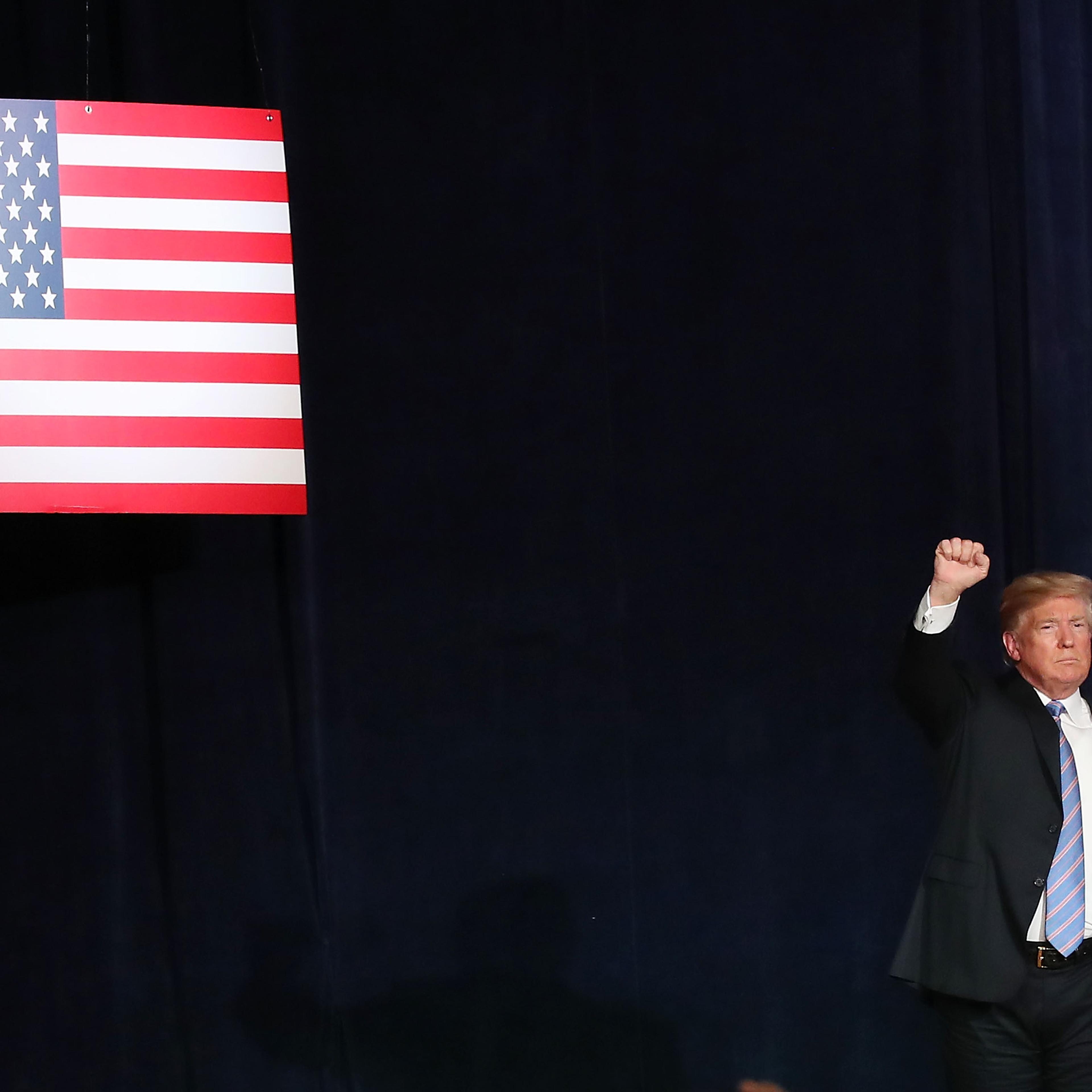 President Trump Delivers Remarks At Salute To Service Dinner In West Virginia