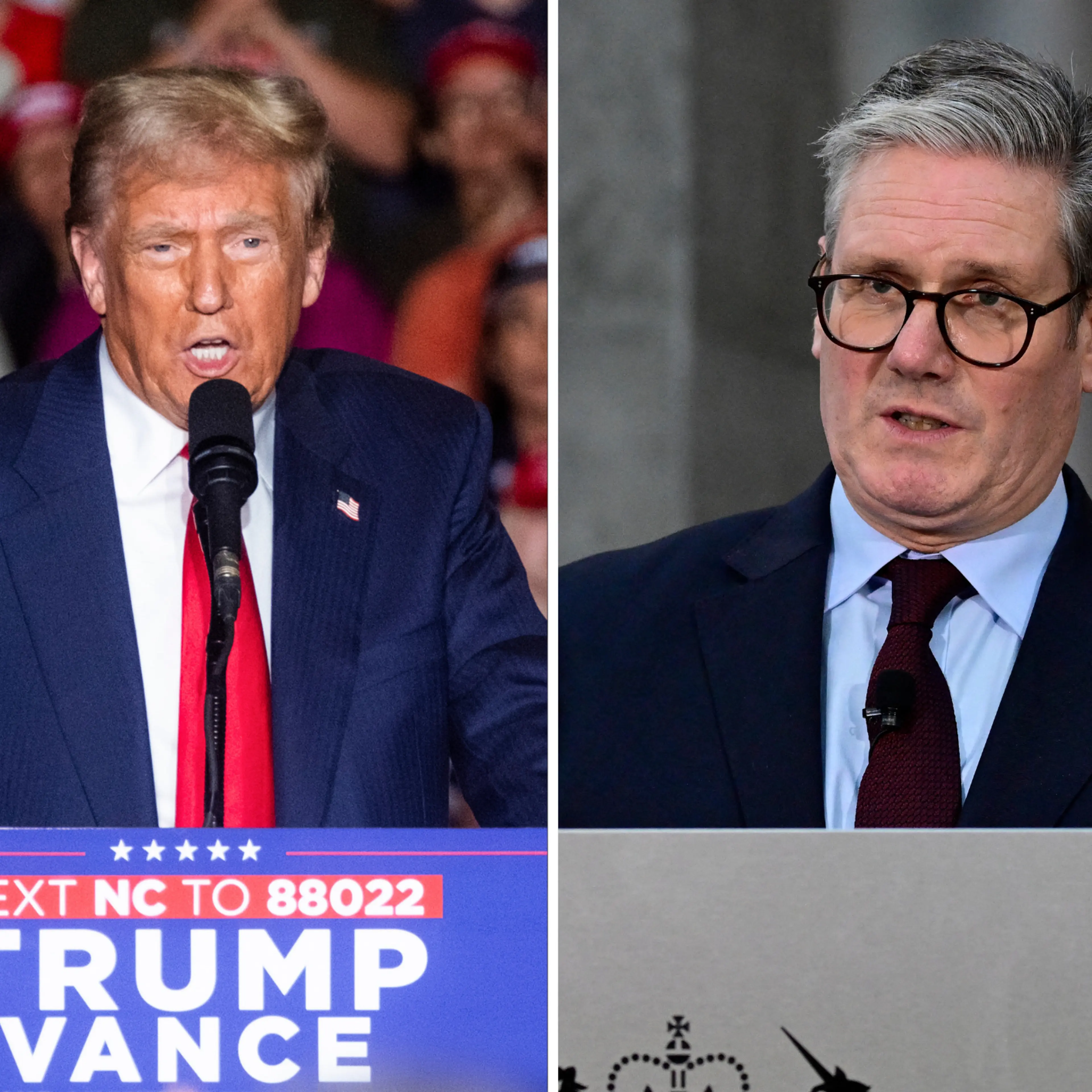 Donald Trump, Keir Starmer