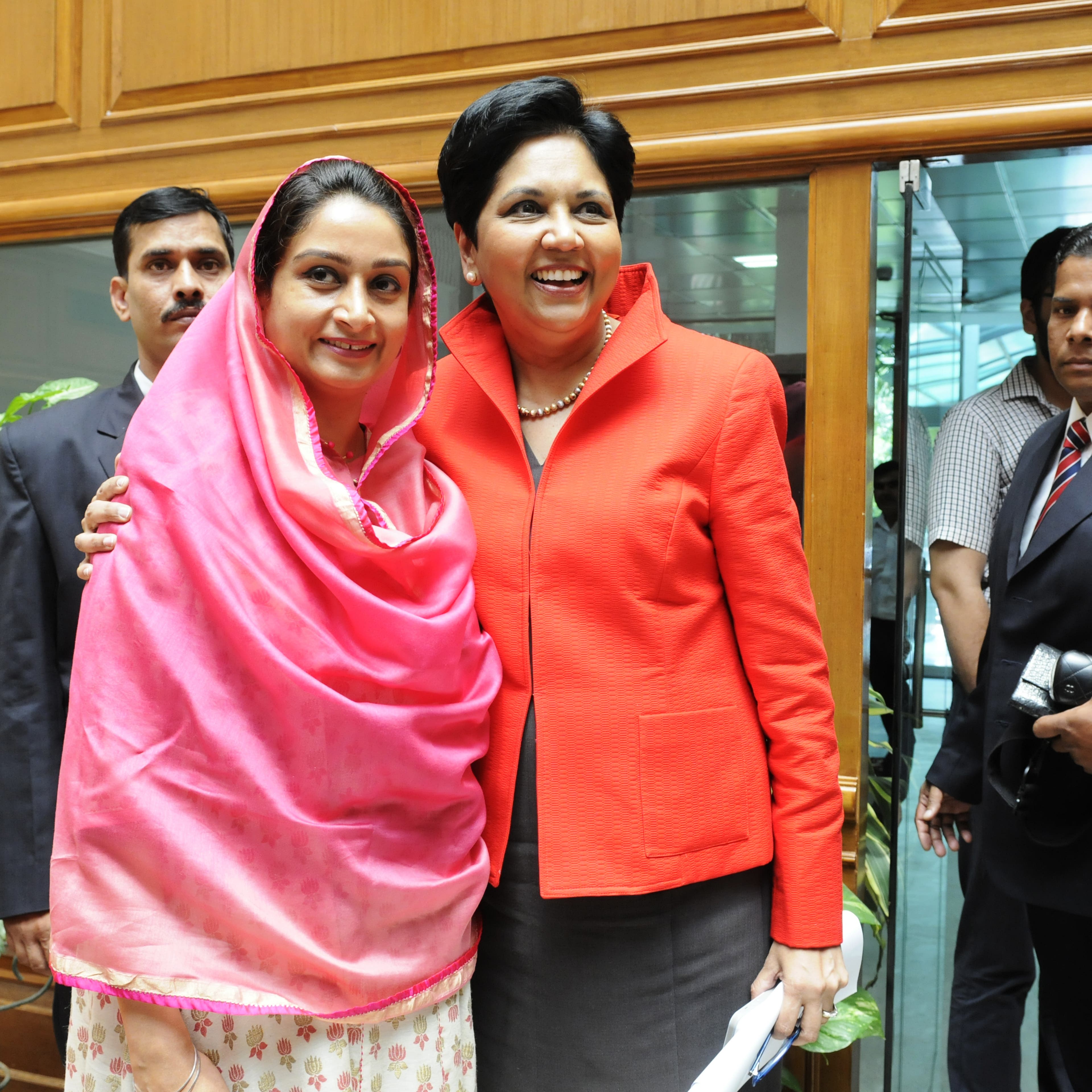 Indra Nooyi Meets Minister Harsimrat Kaur Badal