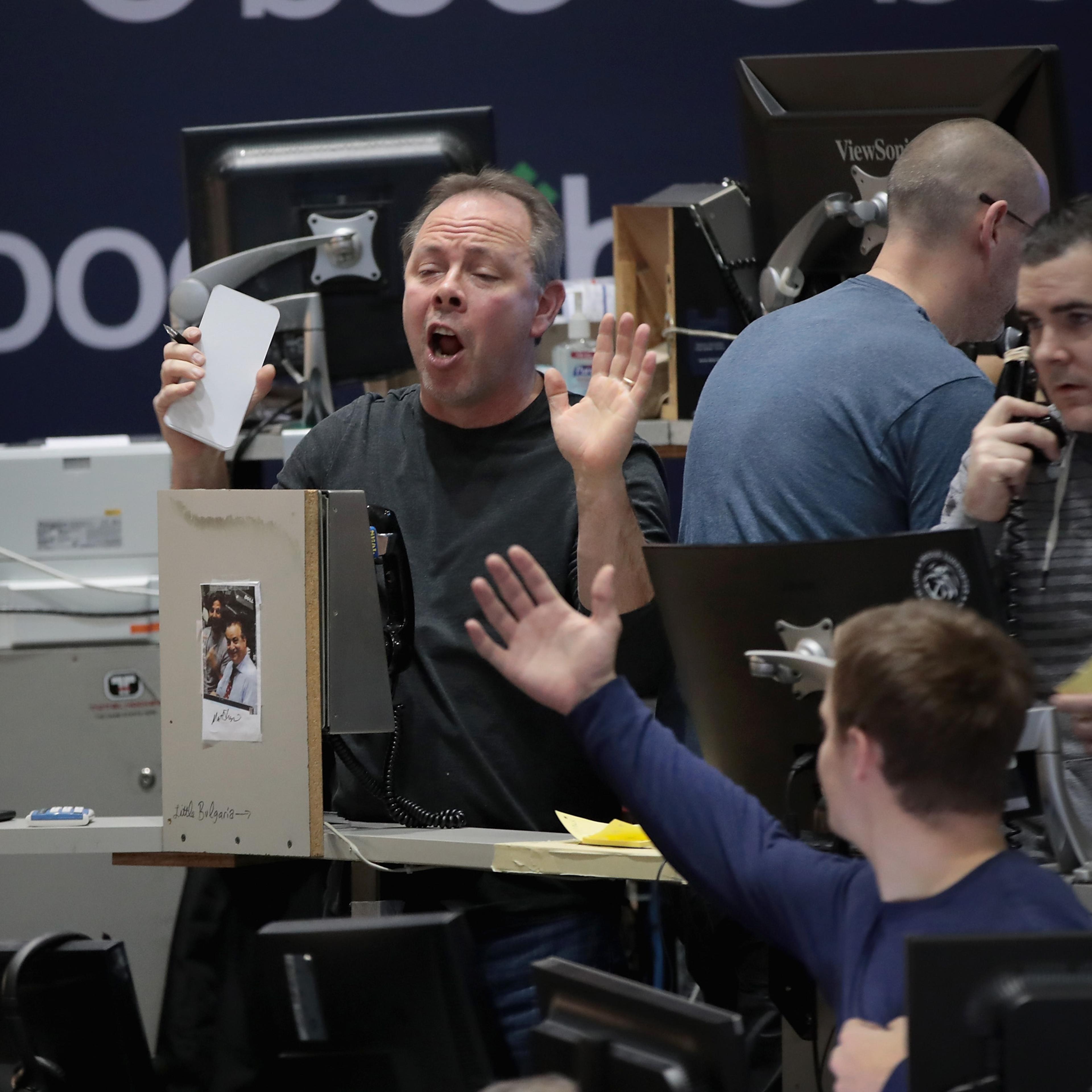 Traders React To Market Volatility On Floor Of Cboe