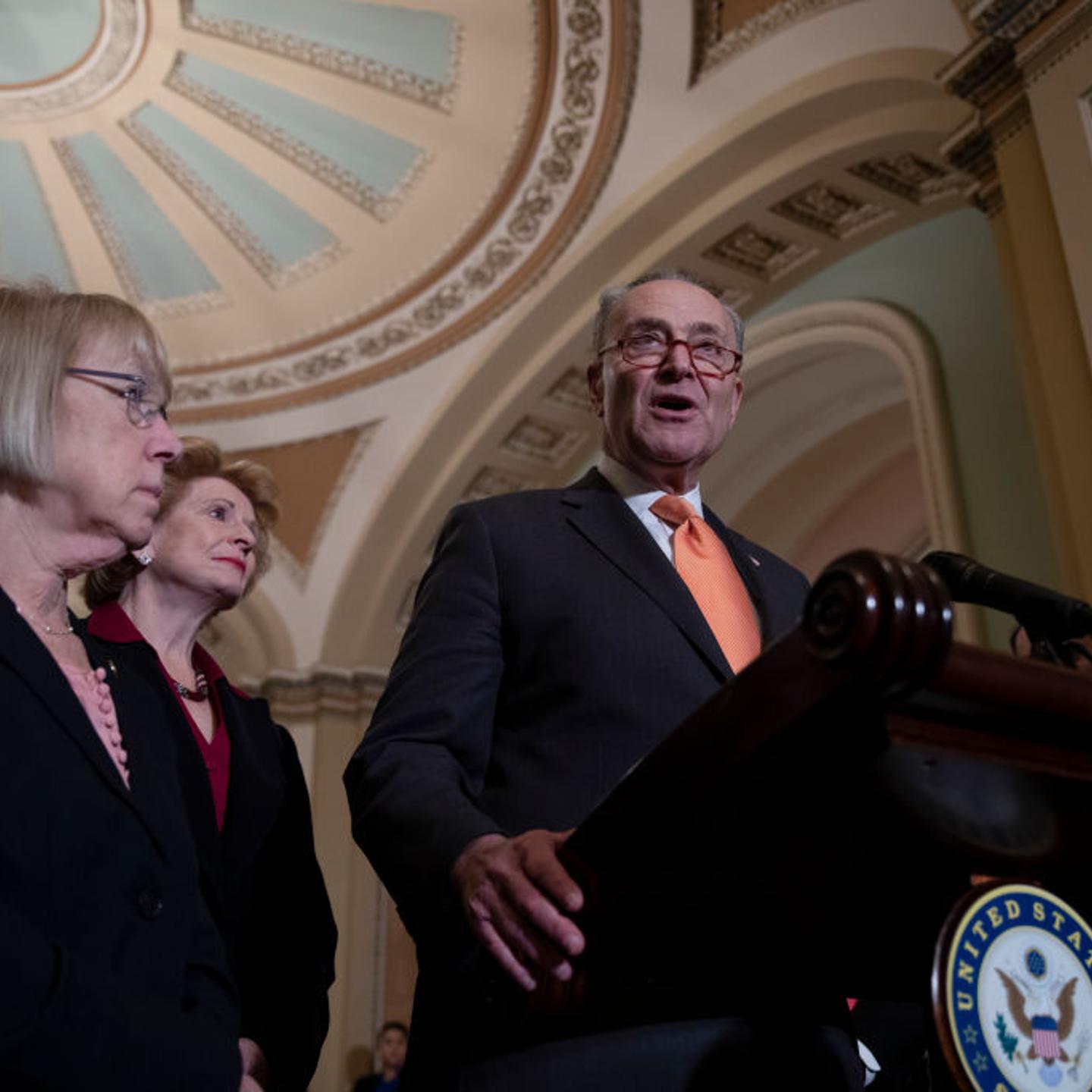 Senate Lawmakers Speak To Media After Policy Luncheons