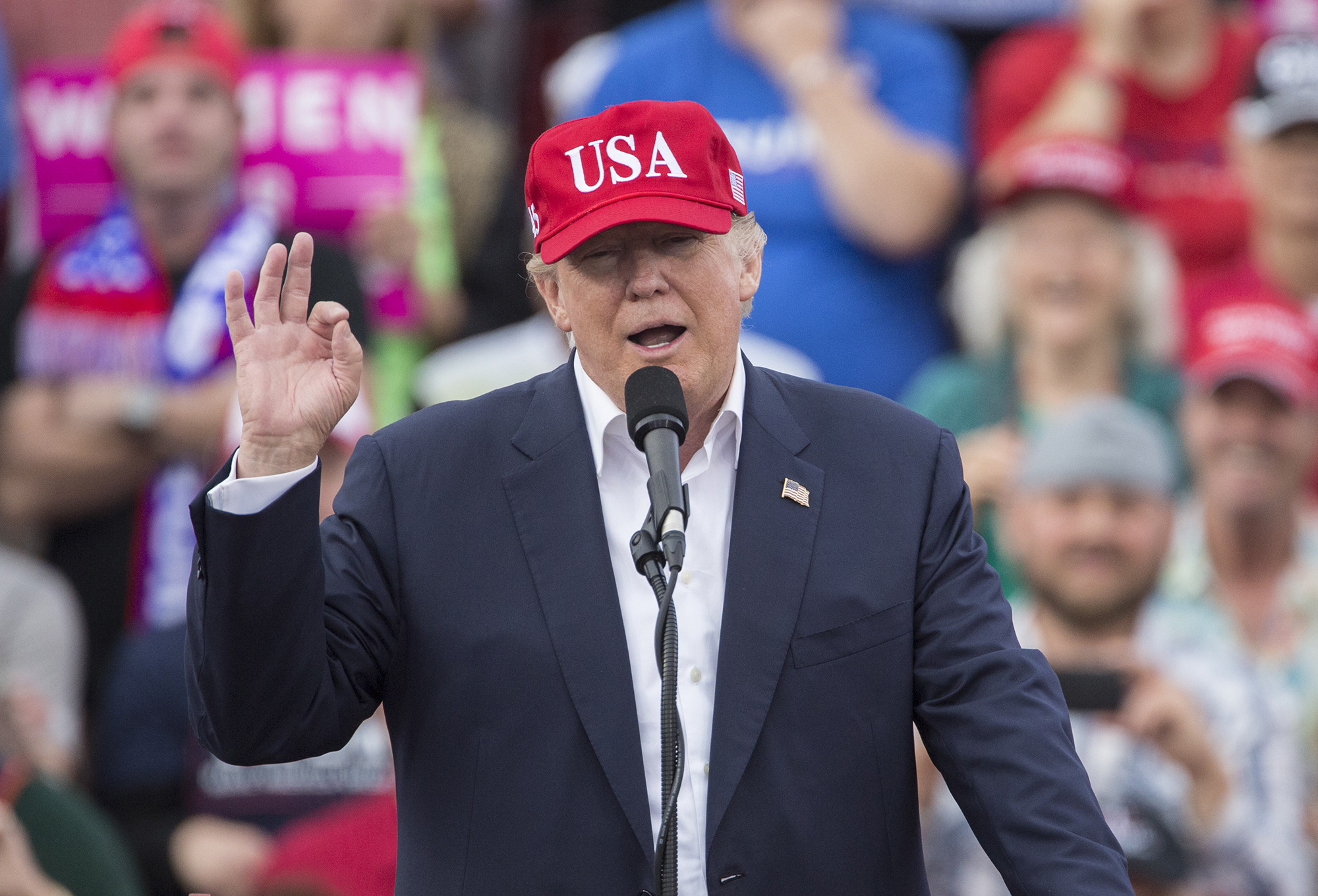 President-Elect Donald Trump Holds Thank You Rally In Mobile, Alabama