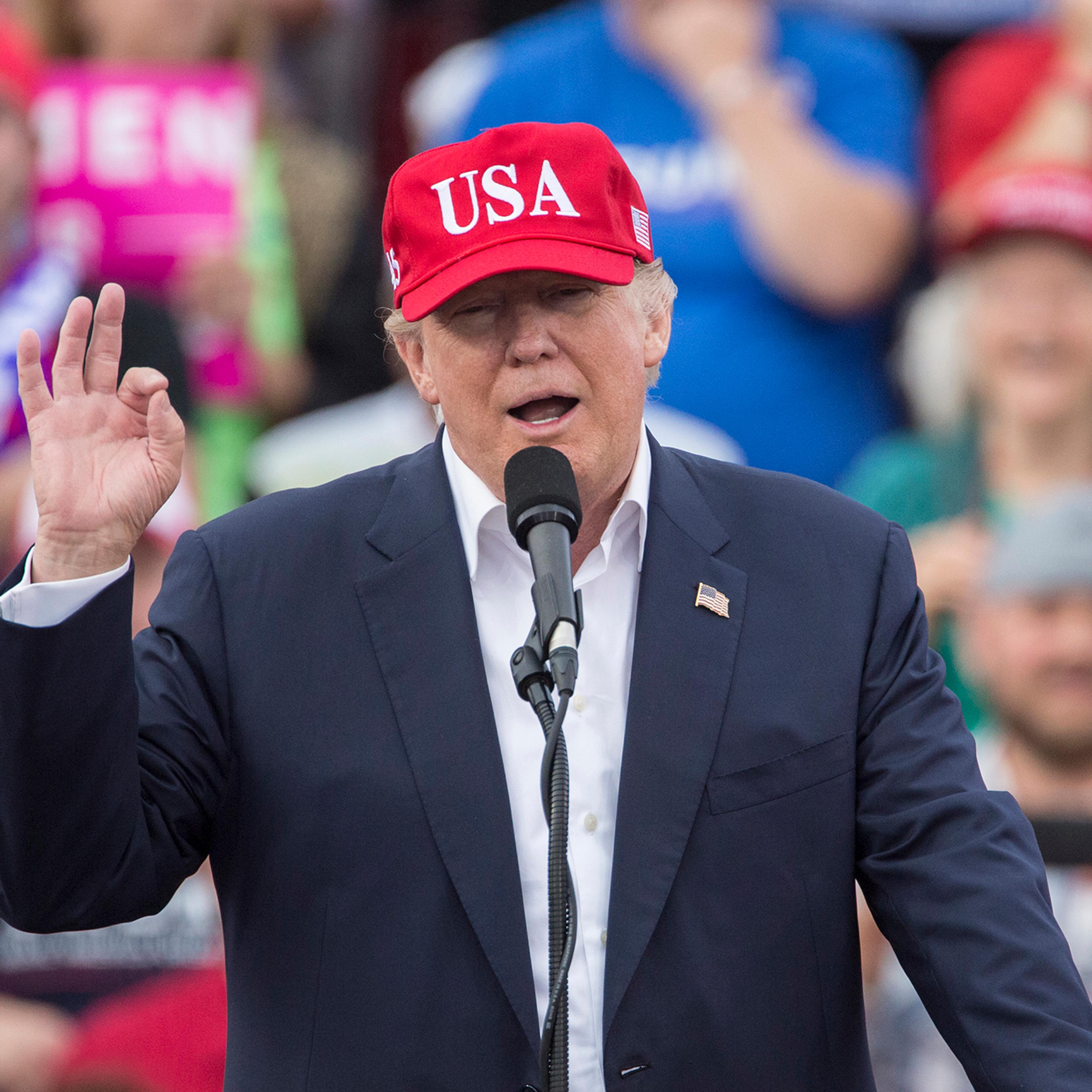 President-Elect Donald Trump Holds Thank You Rally In Mobile, Alabama