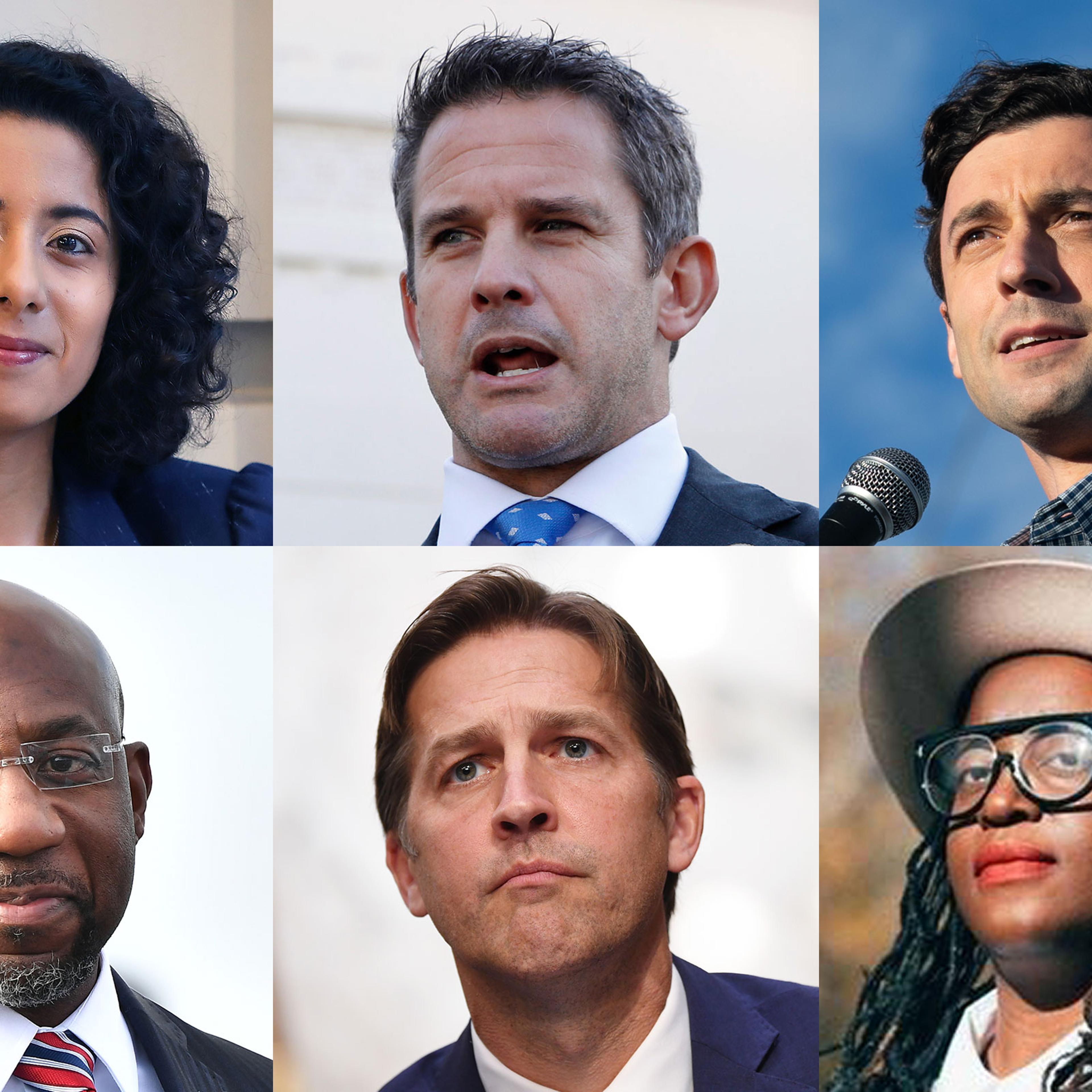 Lina Hidalgo; Adam Kinzinger; Jon Ossoff; Raphael Warnock; Ben Sasse; Nsé Ufot