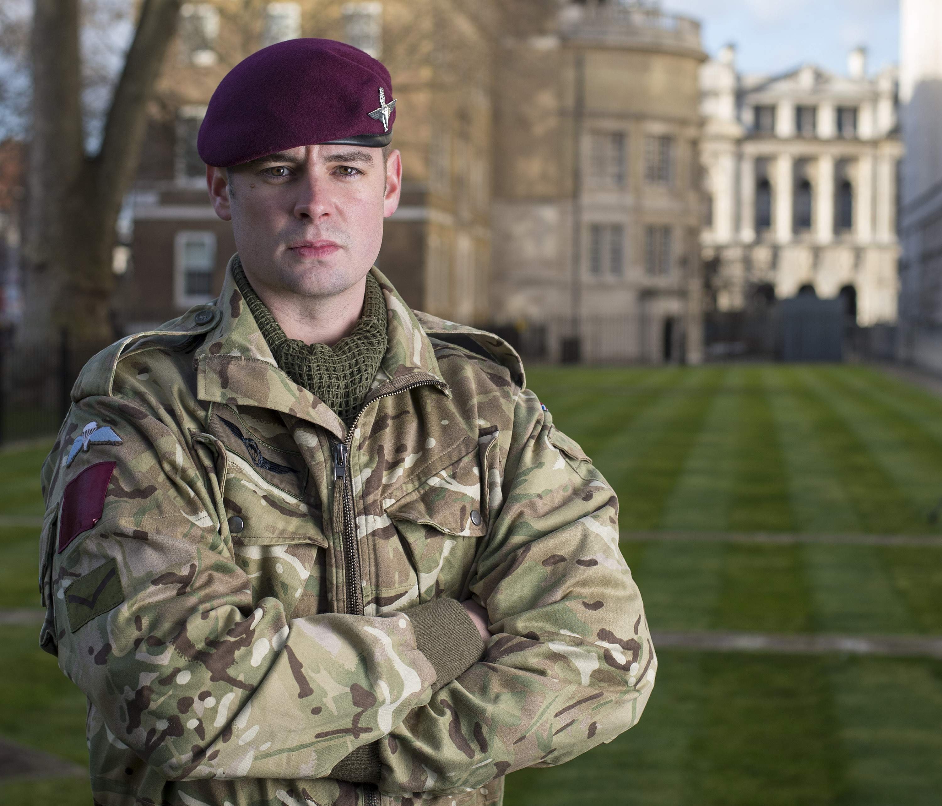 Handout photograph of VC recipient Lance Corporal Joshua Leakey of the Parachute Regiment