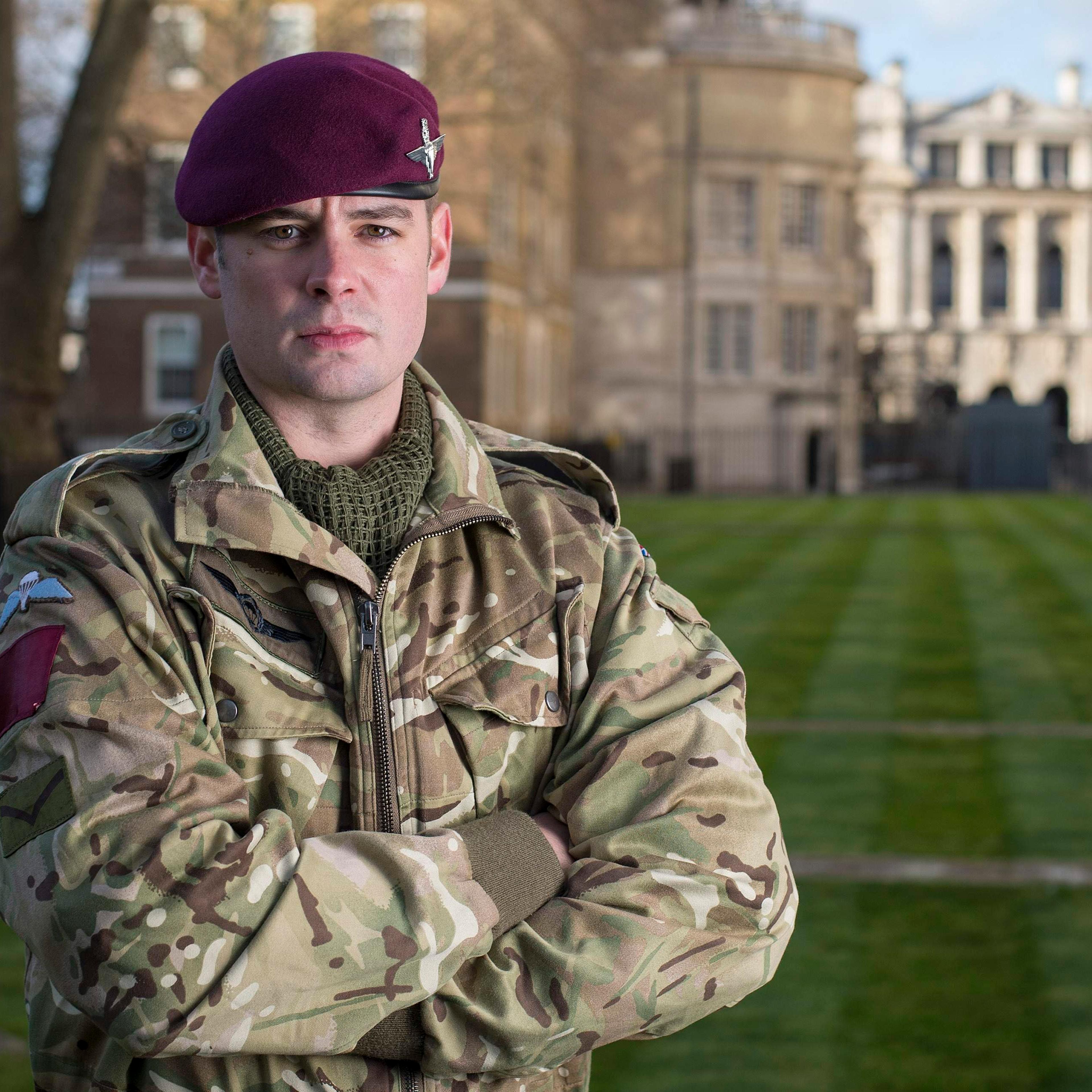Handout photograph of VC recipient Lance Corporal Joshua Leakey of the Parachute Regiment