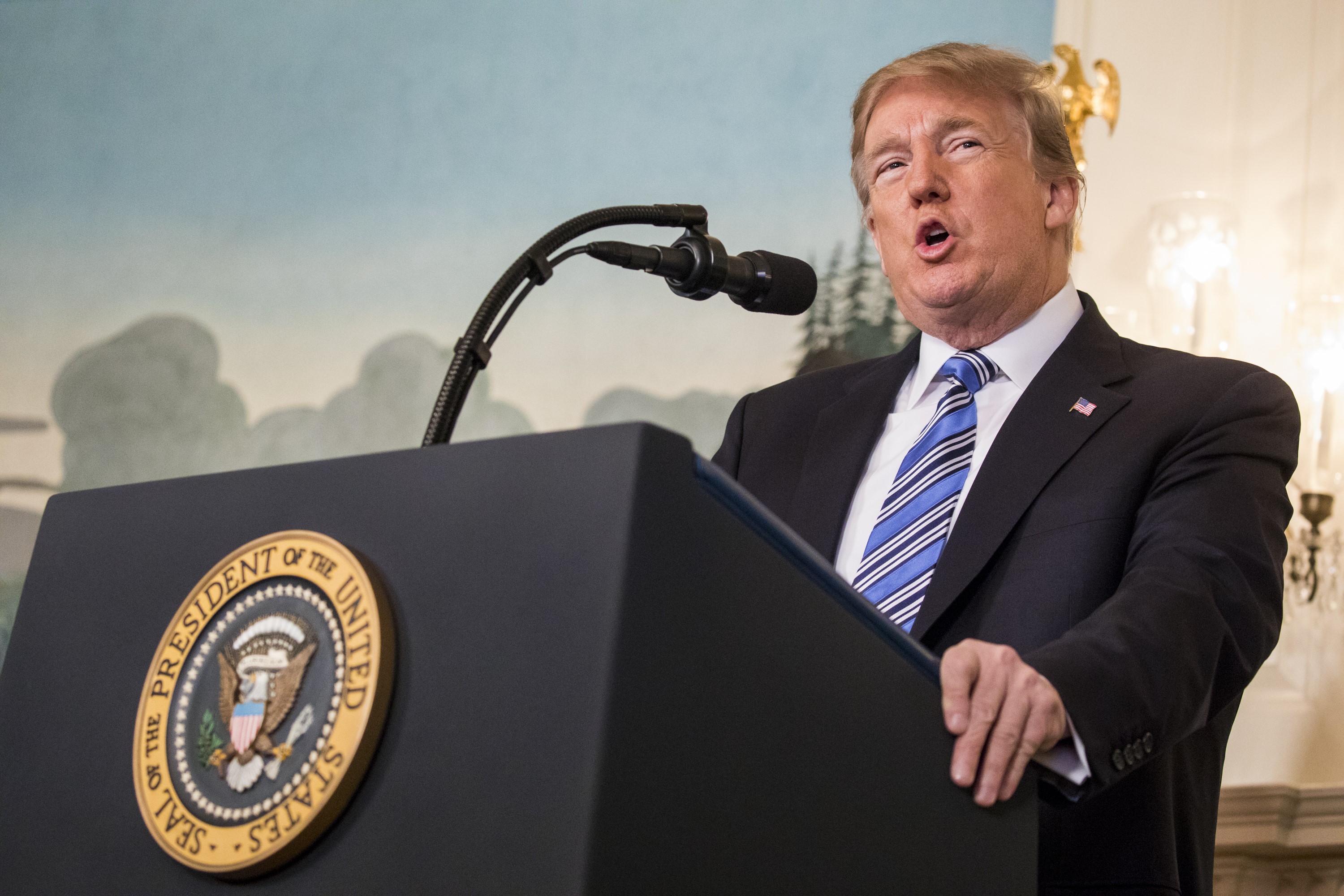 President Trump addresses the nation after the mass shooting in Florida