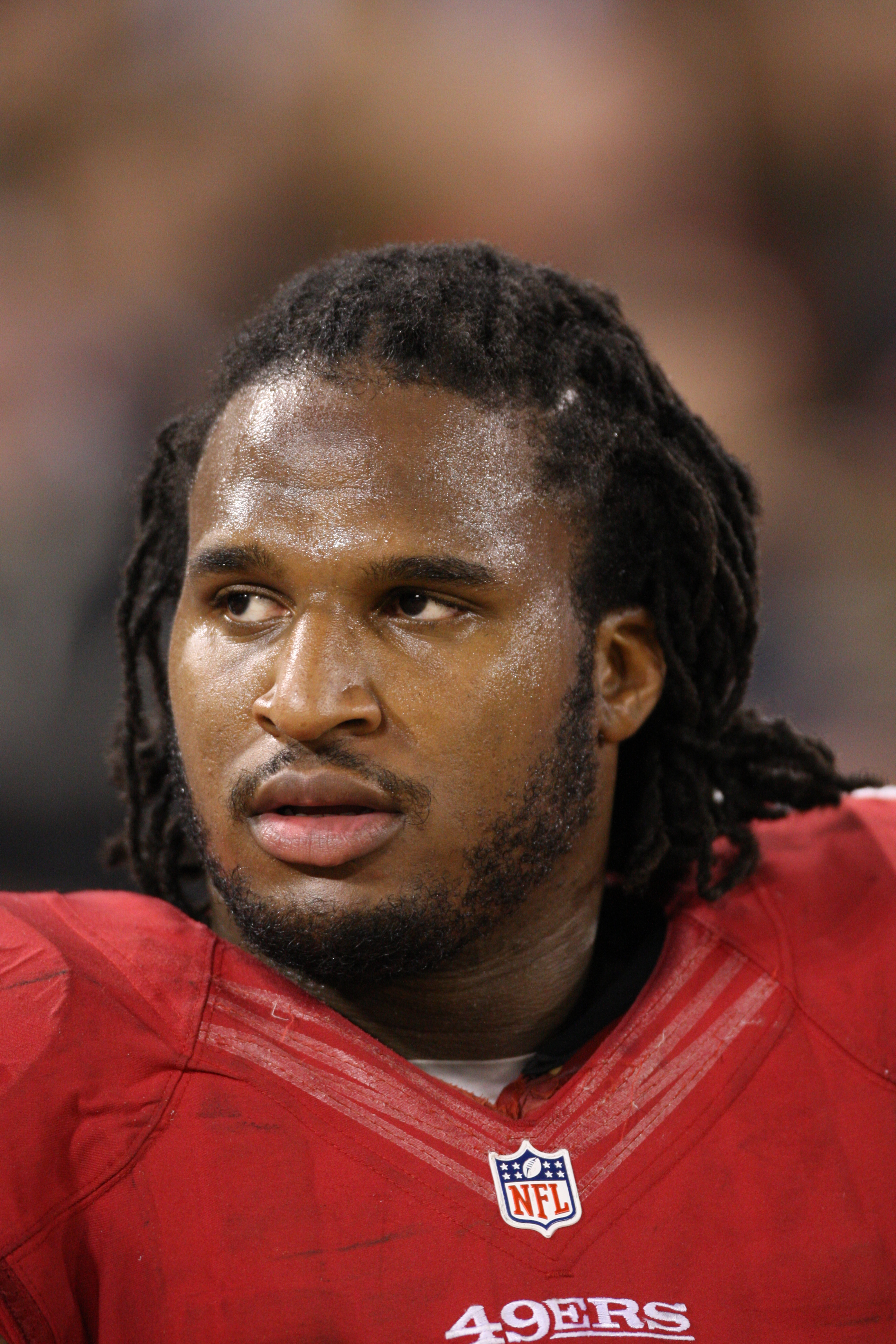 Ray McDonald of the San Francisco 49ers stands on the sideline during the game against the Chicago Bears at Candlestick Park on Nov.19, 2012 in San Francisco.