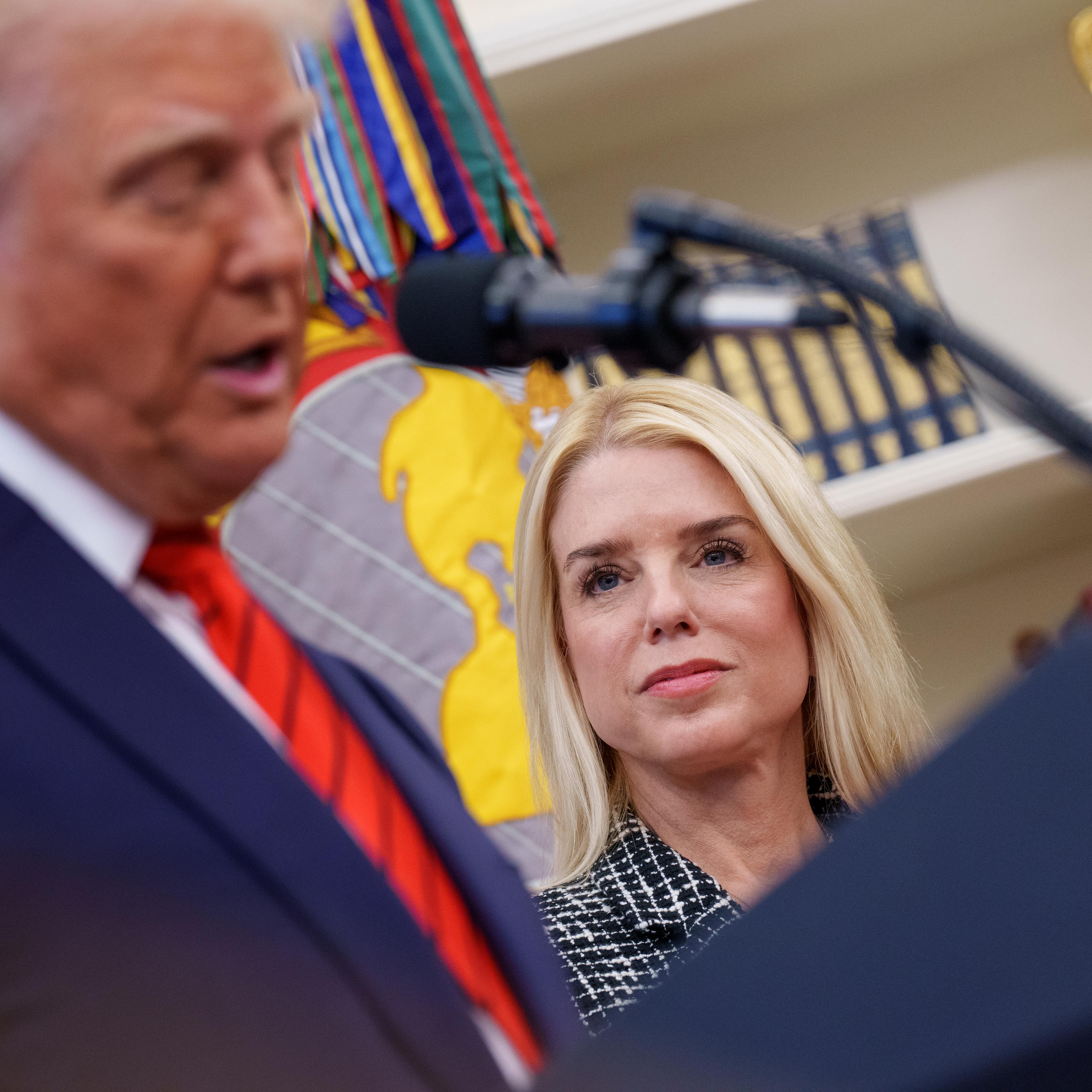 Pam Bondi Sworn In As Attorney General In The Oval Office