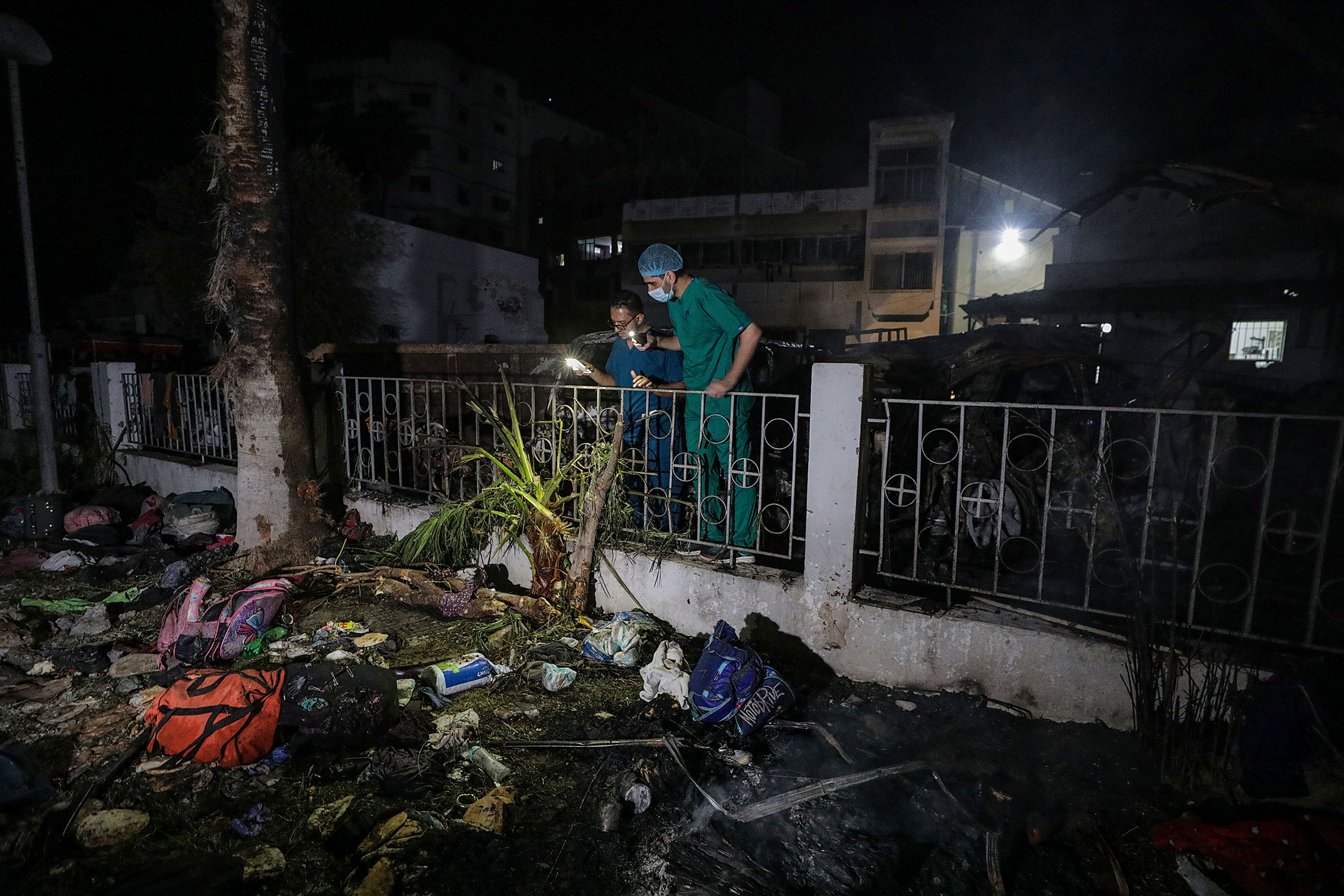 Airstrike on Al Ahli hospital in Gaza - 17 Oct 2023