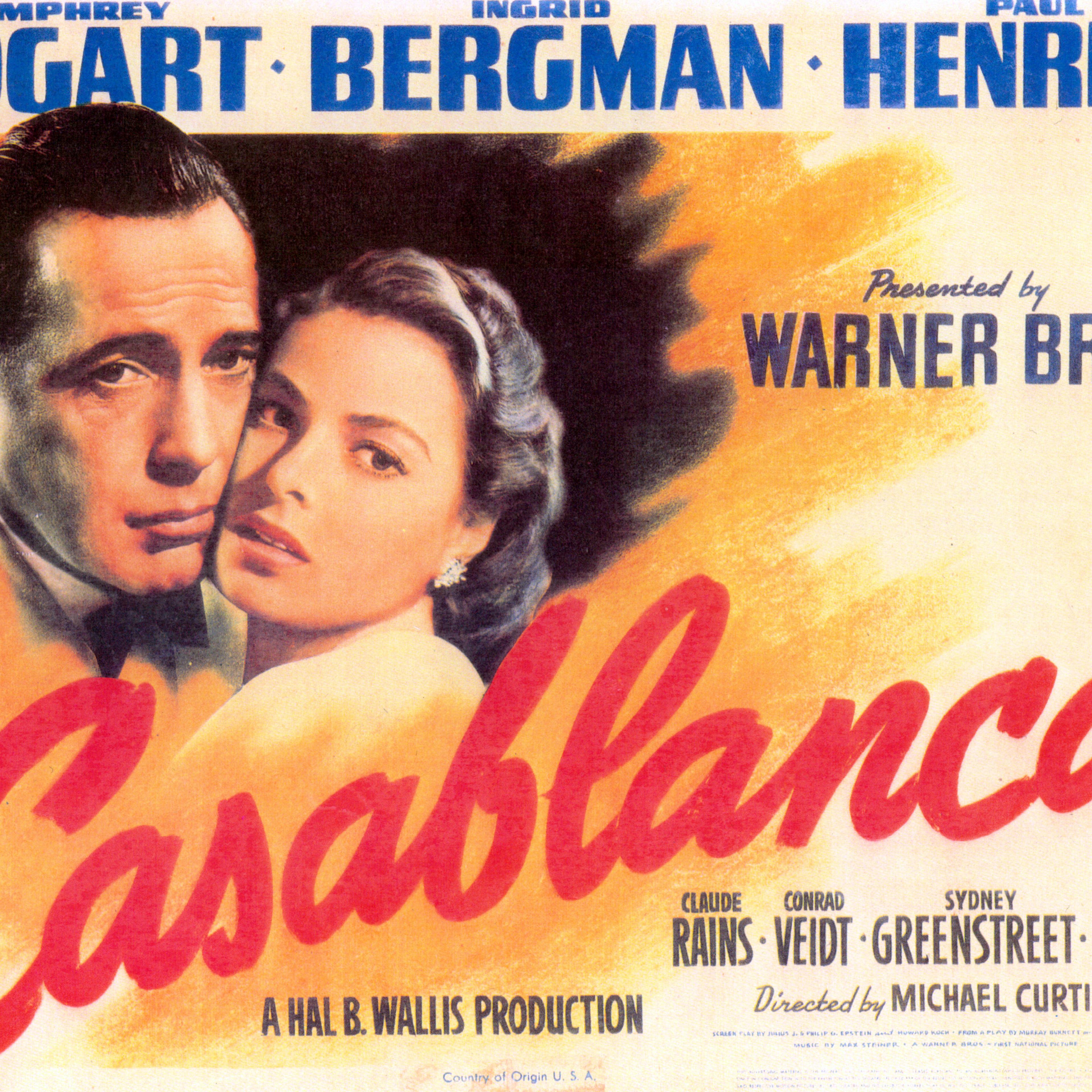 Humphrey Bogart And Ingrid Bergman In 'Casablanca'