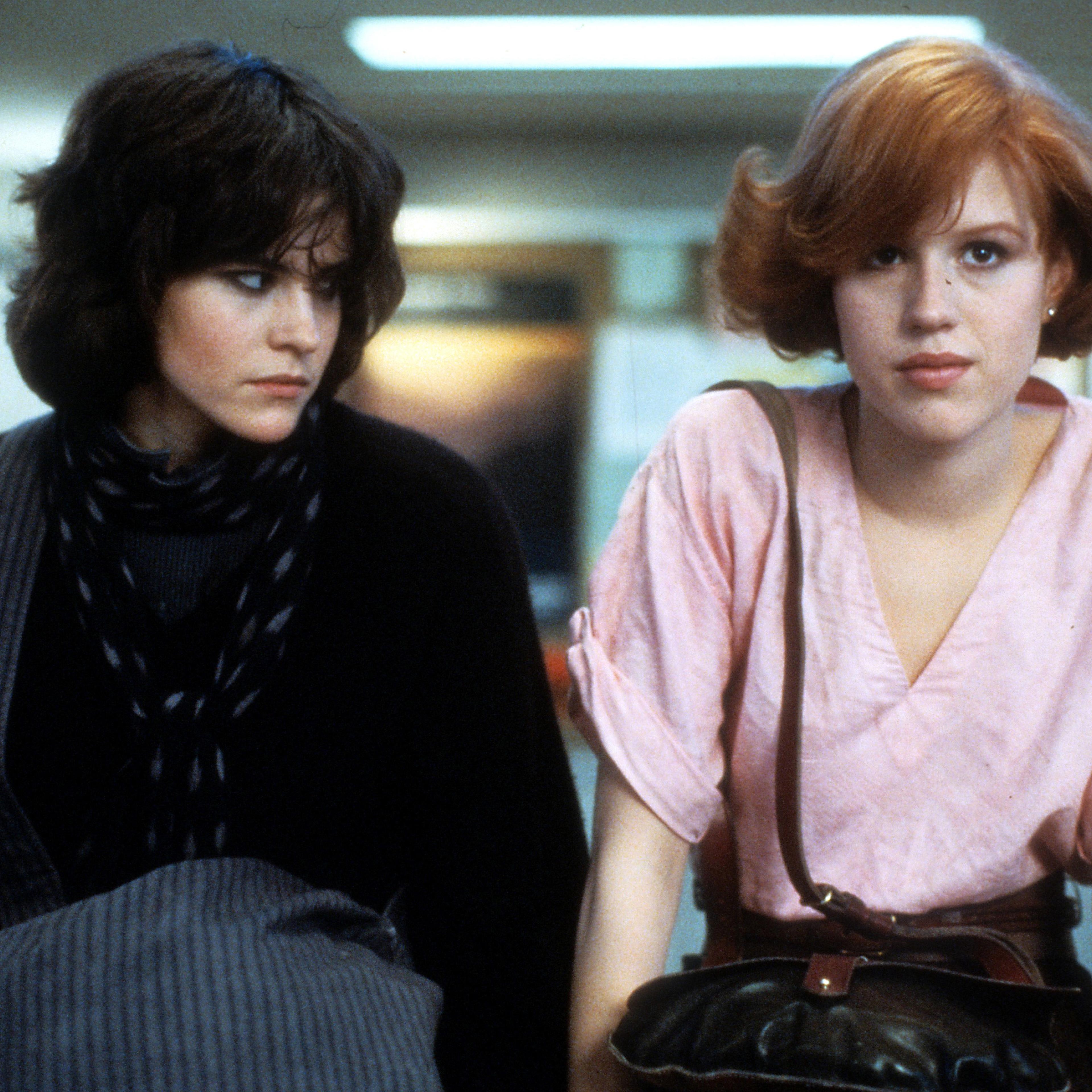 Ally Sheedy And Molly Ringwald In 'The Breakfast Club'