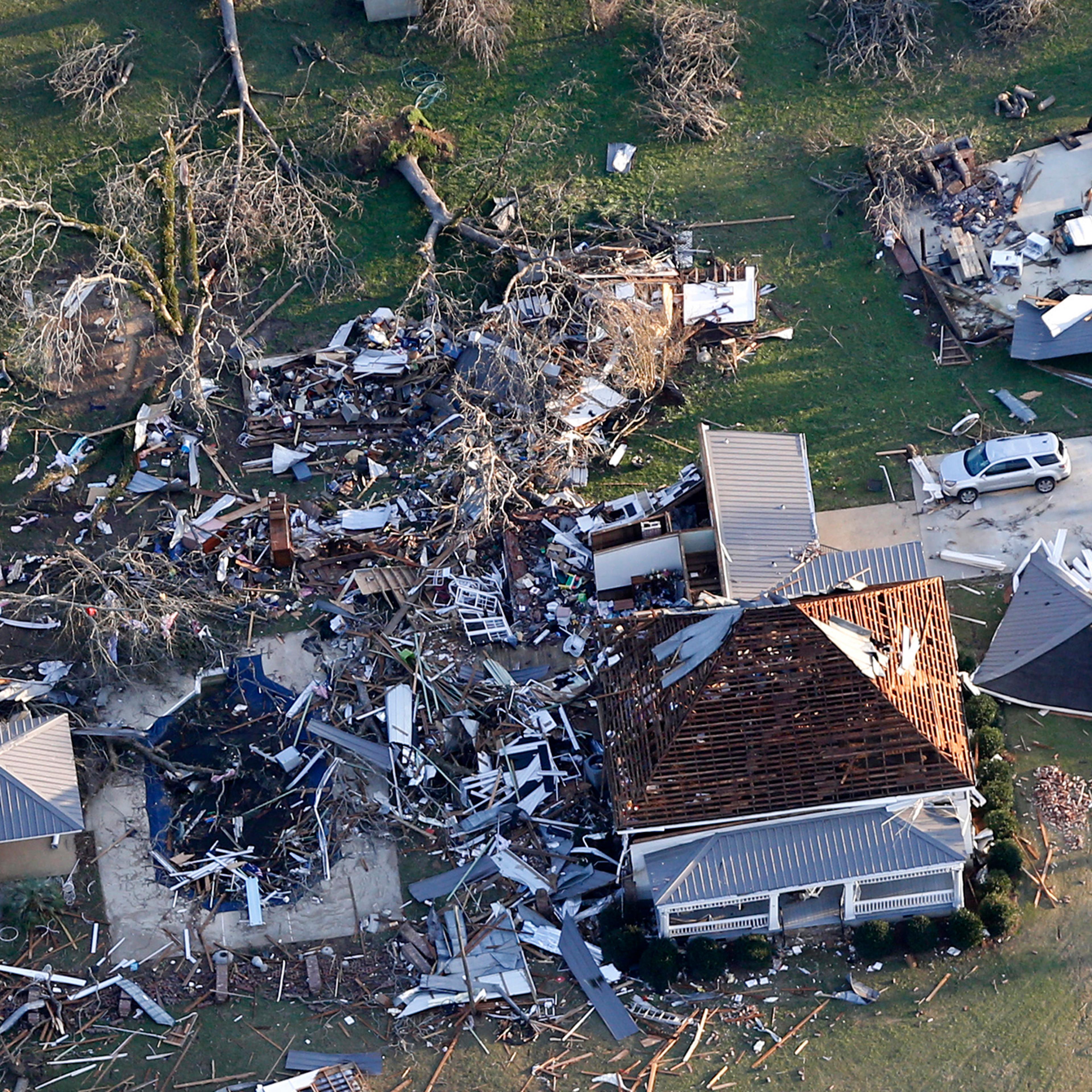 In Lee County, Alabama, a tornado left a path of destruction more than 26 miles long on March 3