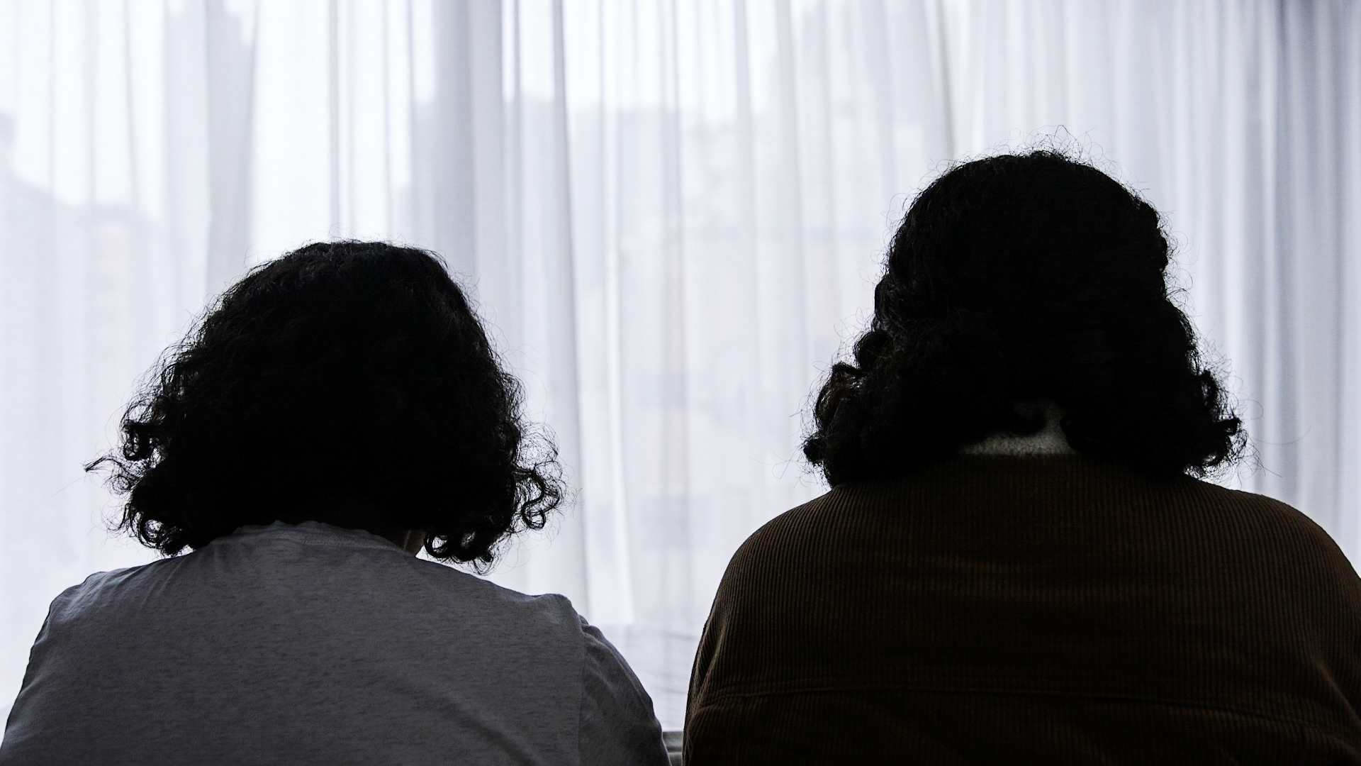 Two Saudi sisters, who go by the aliases Reem and Rawan, are seen in a video still made in Hong Kong on Feb. 25, 2019