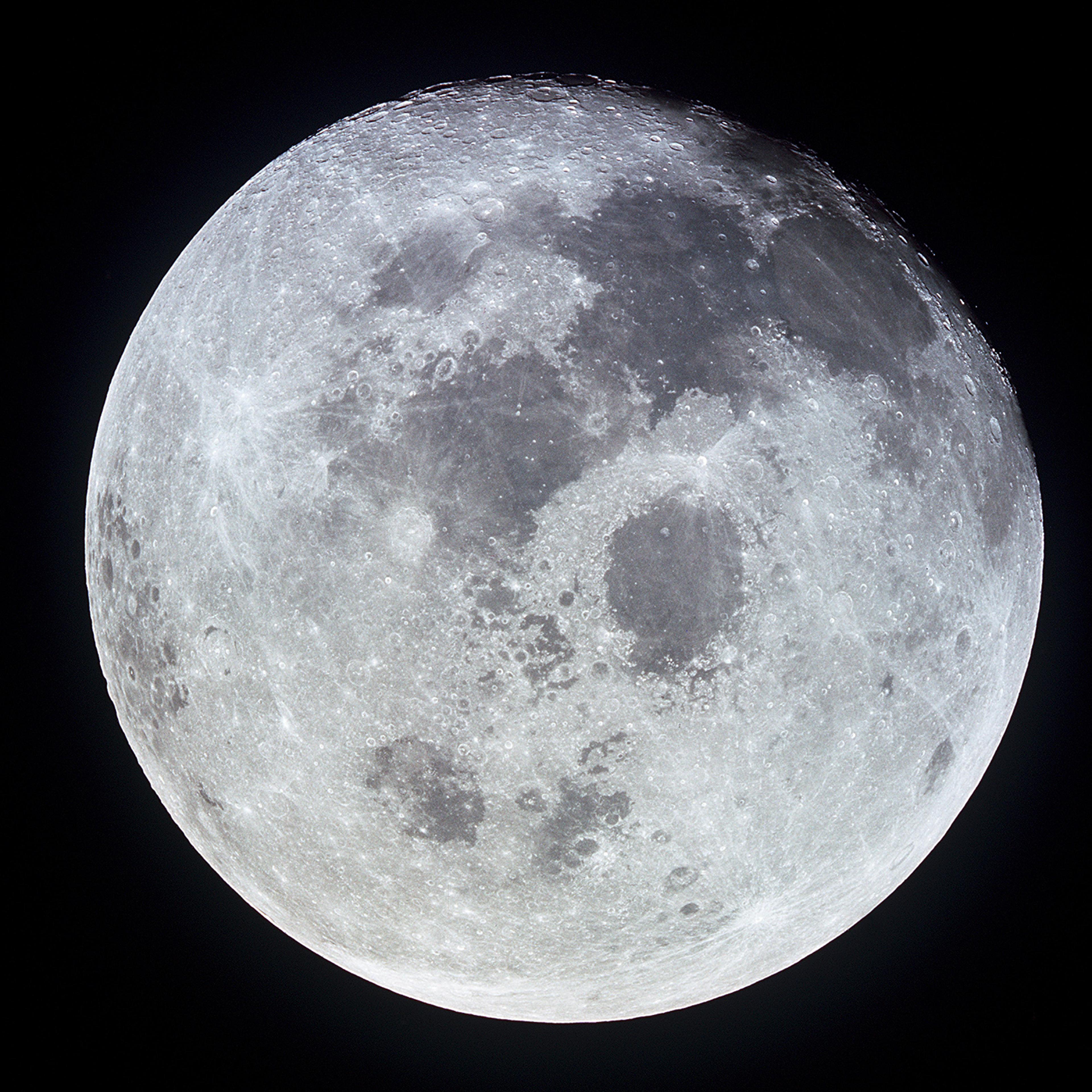 Full moon, as photographed by Apollo 11